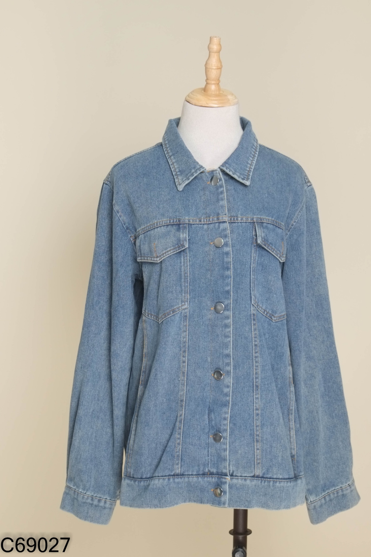 NEWTAG Áo khoác jeans xanh