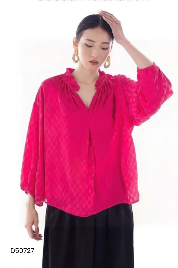 SET Áo hồng bèo dài tay + lót