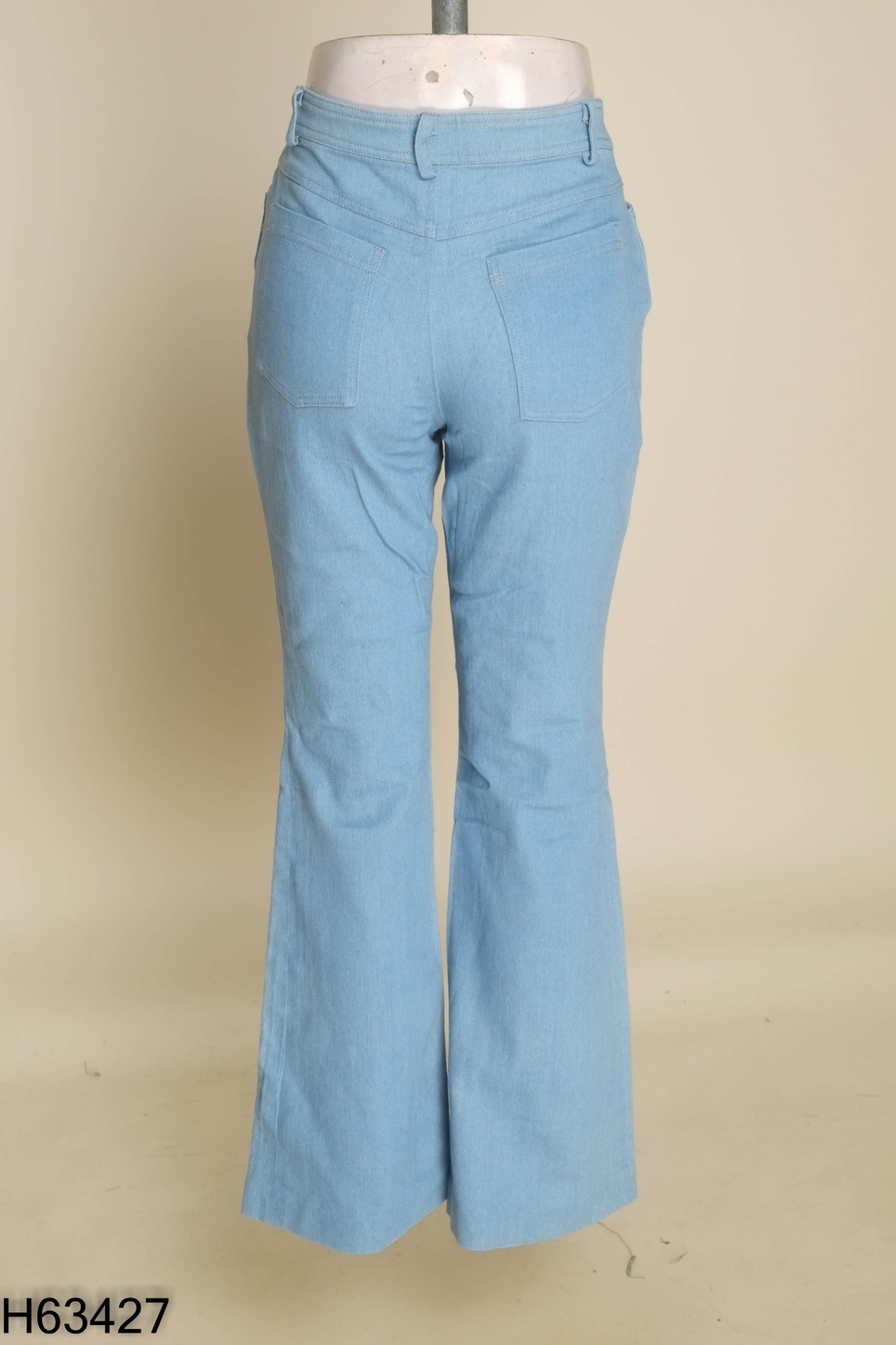 Quần DARLING DIVA jeans xanh ống loe