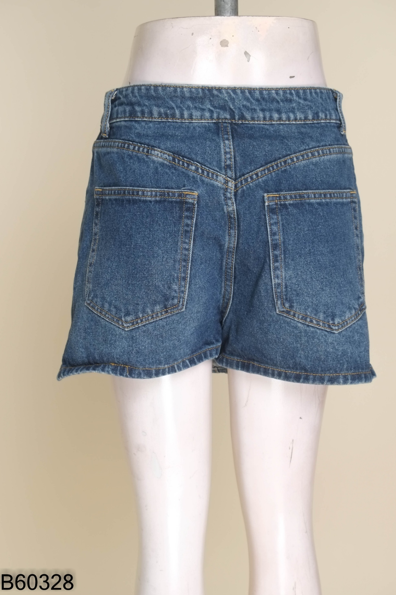 Chân váy jeans xanh trơn