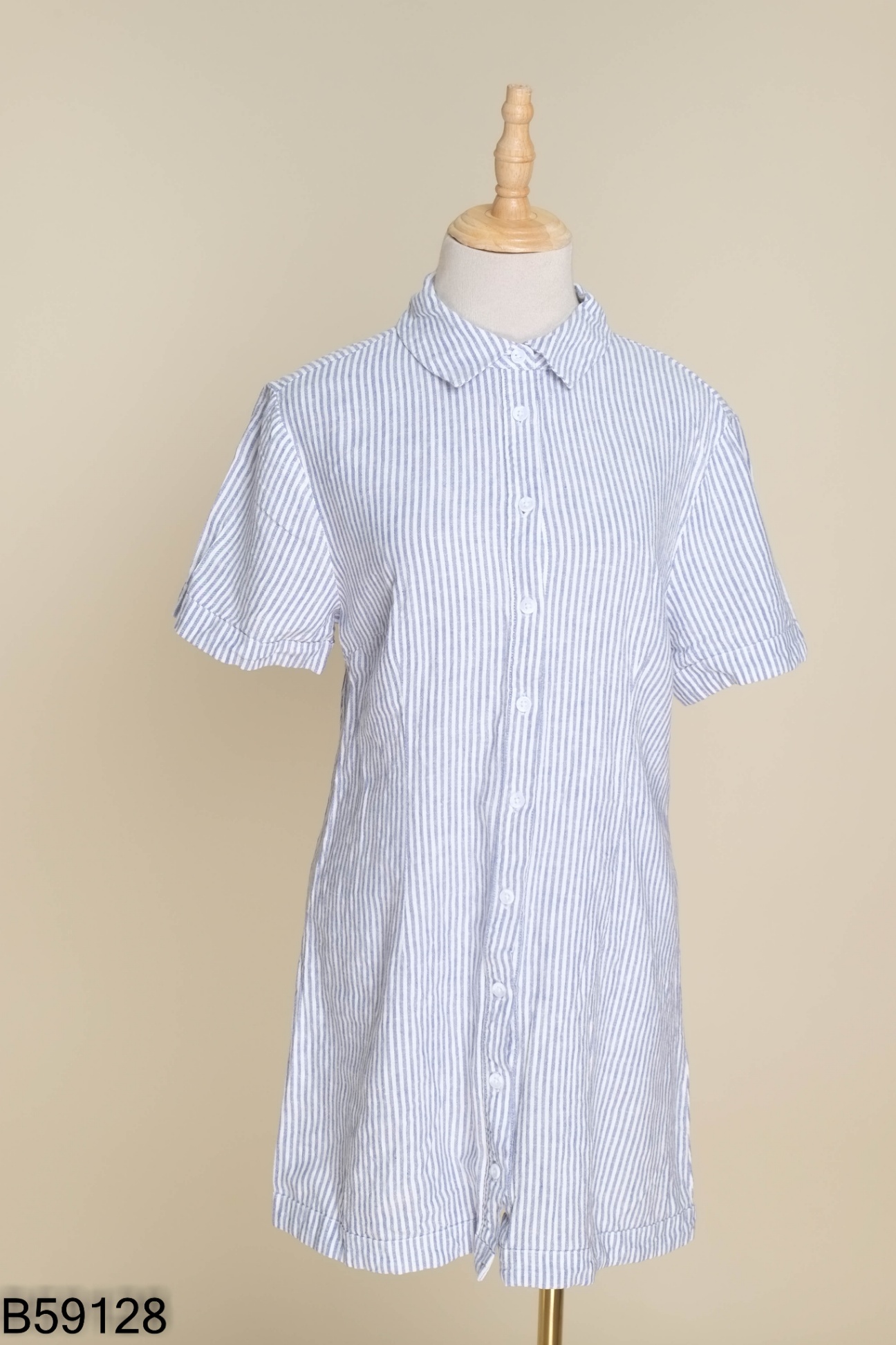 Váy sơ mi COTTON ON xanh sọc