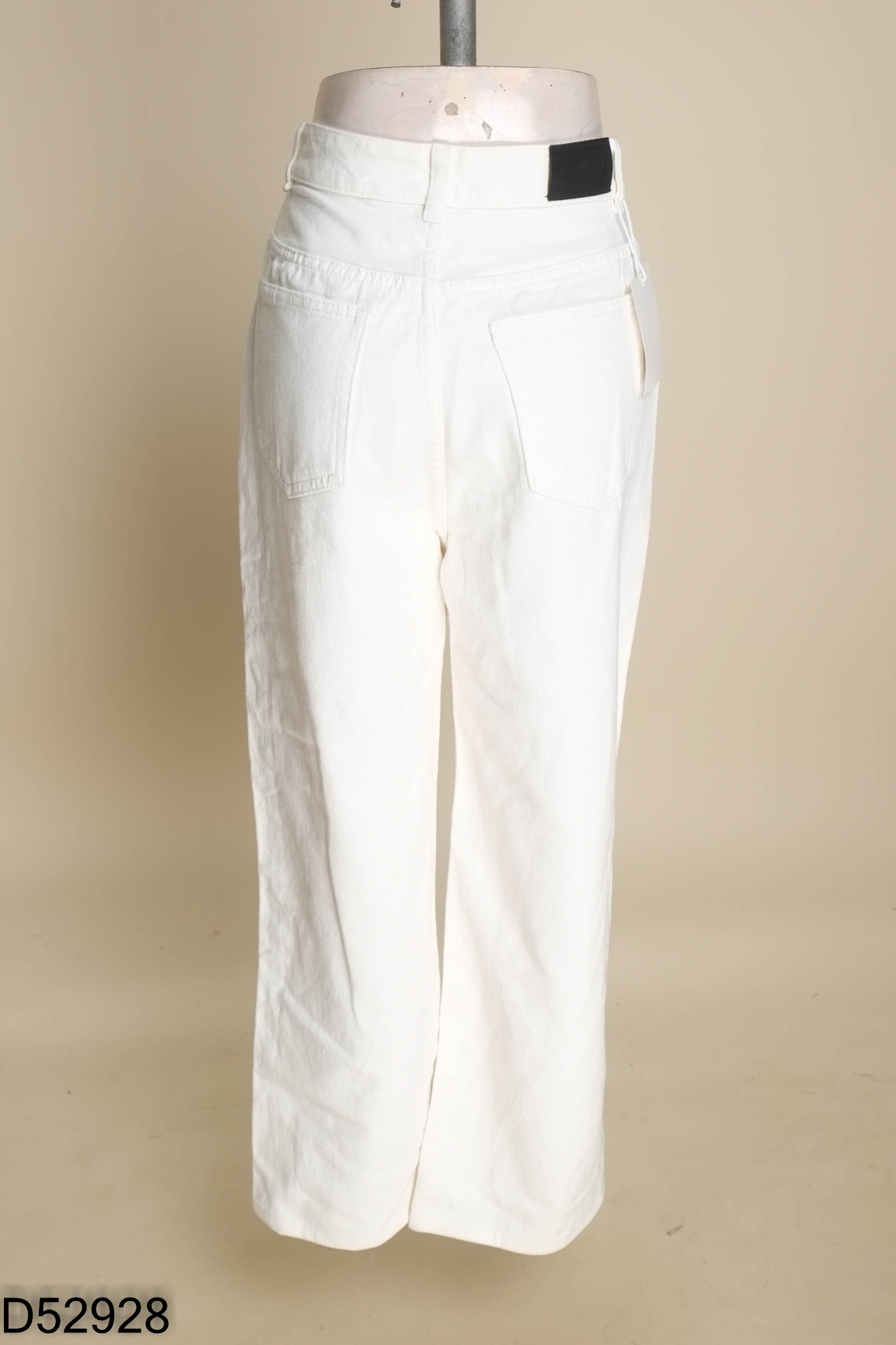 NEWTAG Quần jeans trắng ống rộng