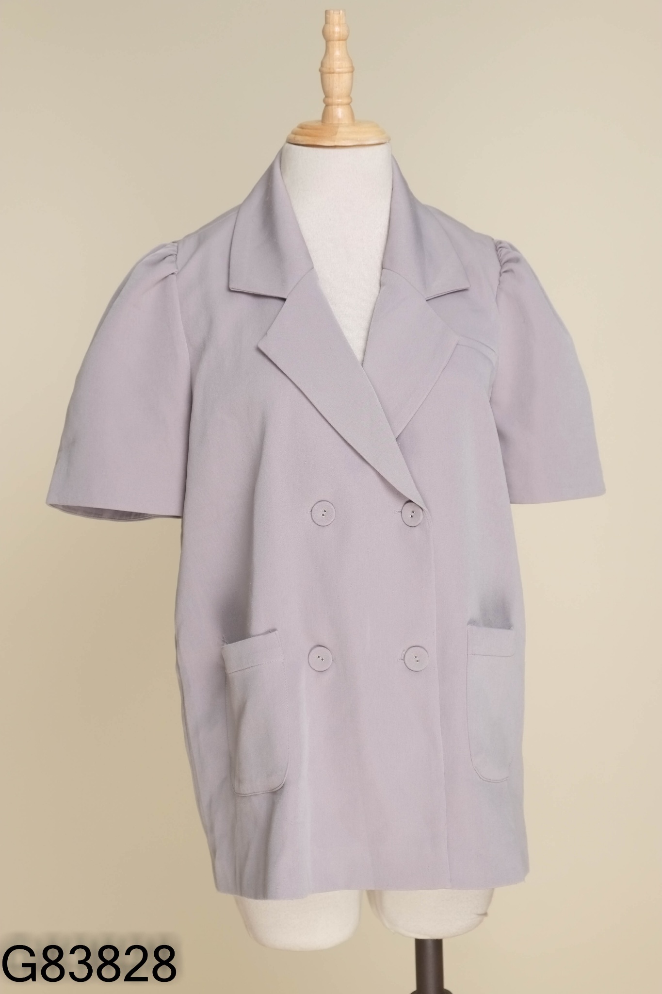 Áo blazer RECHIC xám ngắn tay