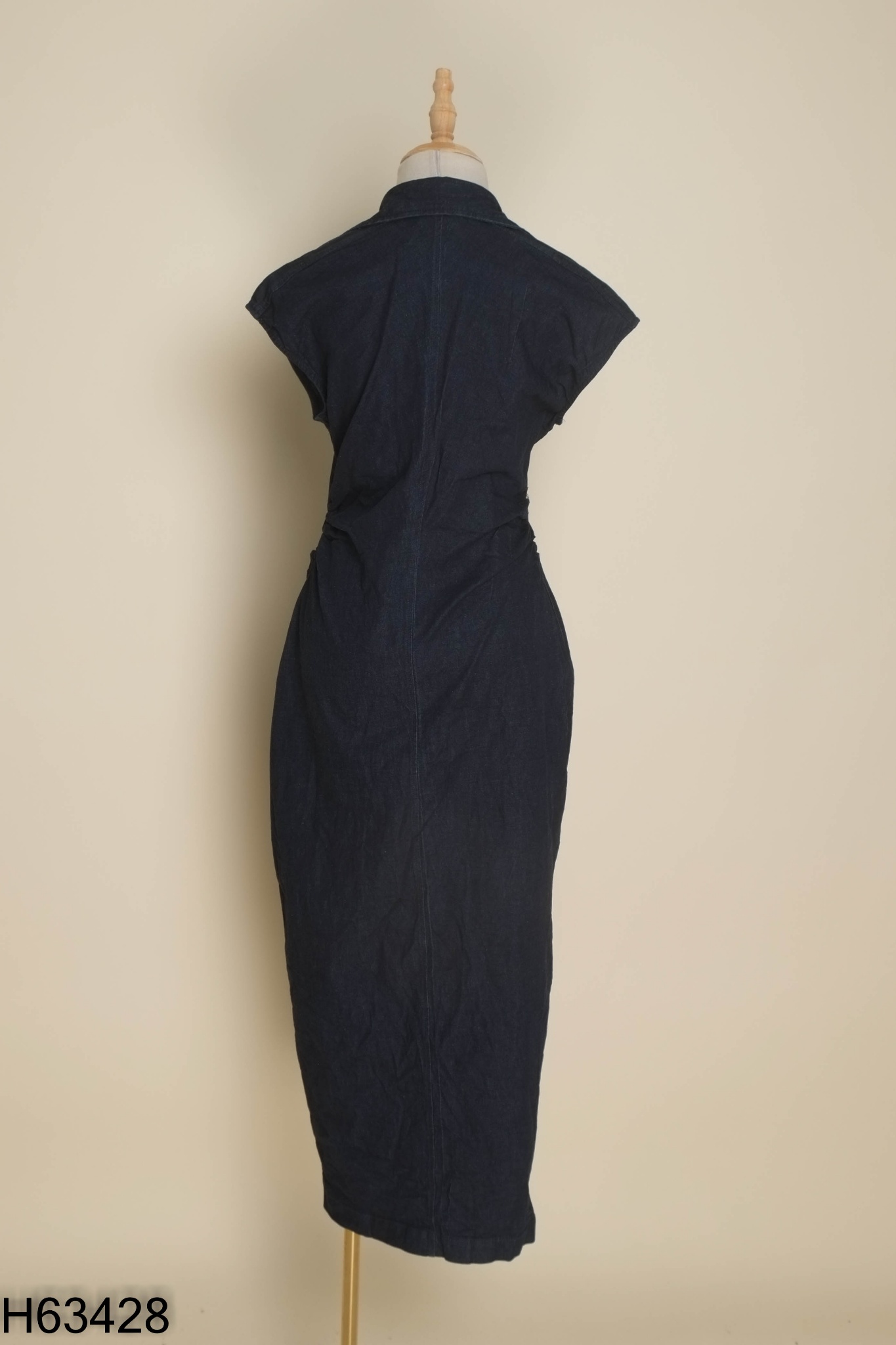 Váy ZARA jeans xanh cài khuy