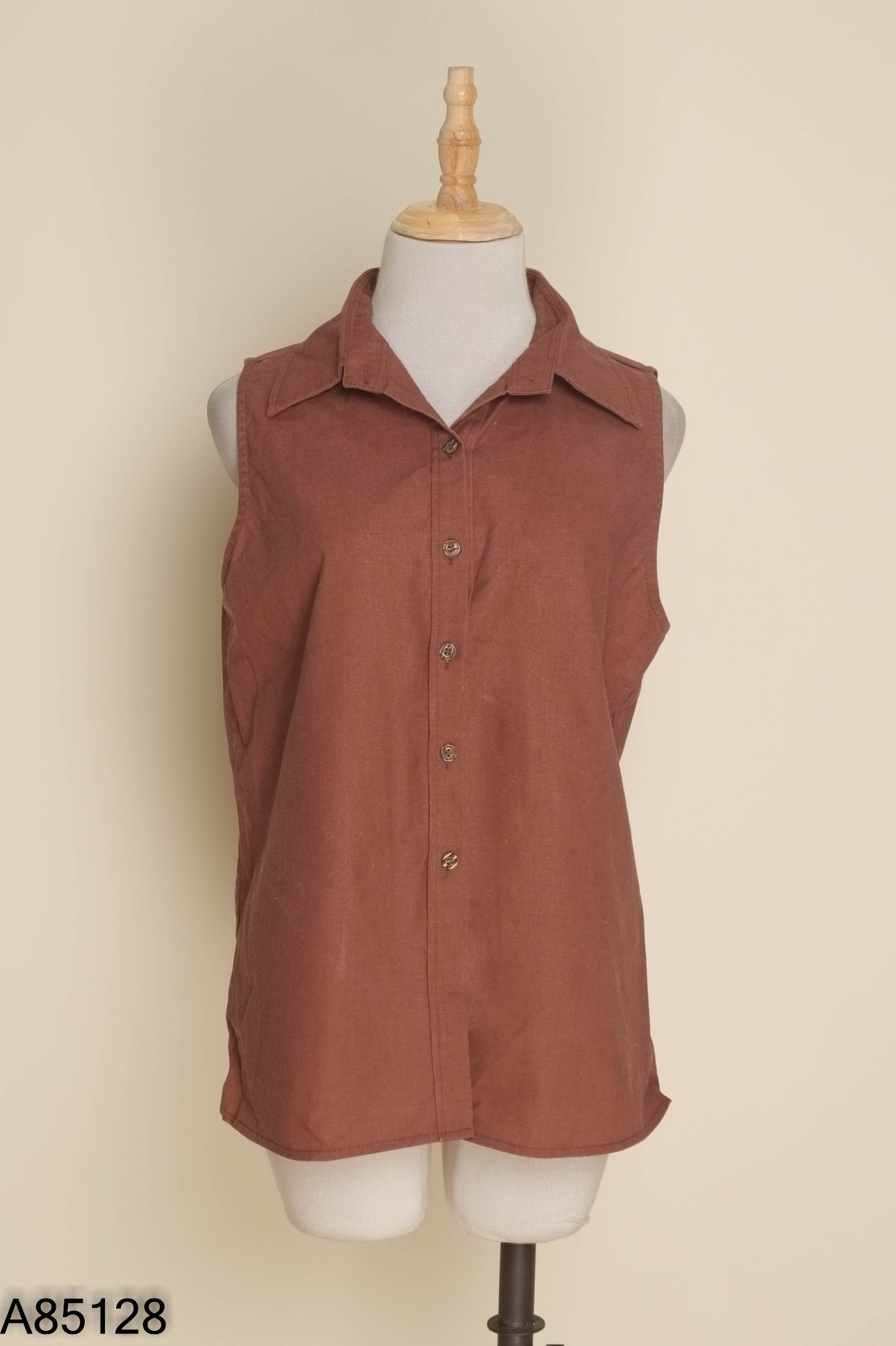 Áo 1993STORE sơ mi linen nâu