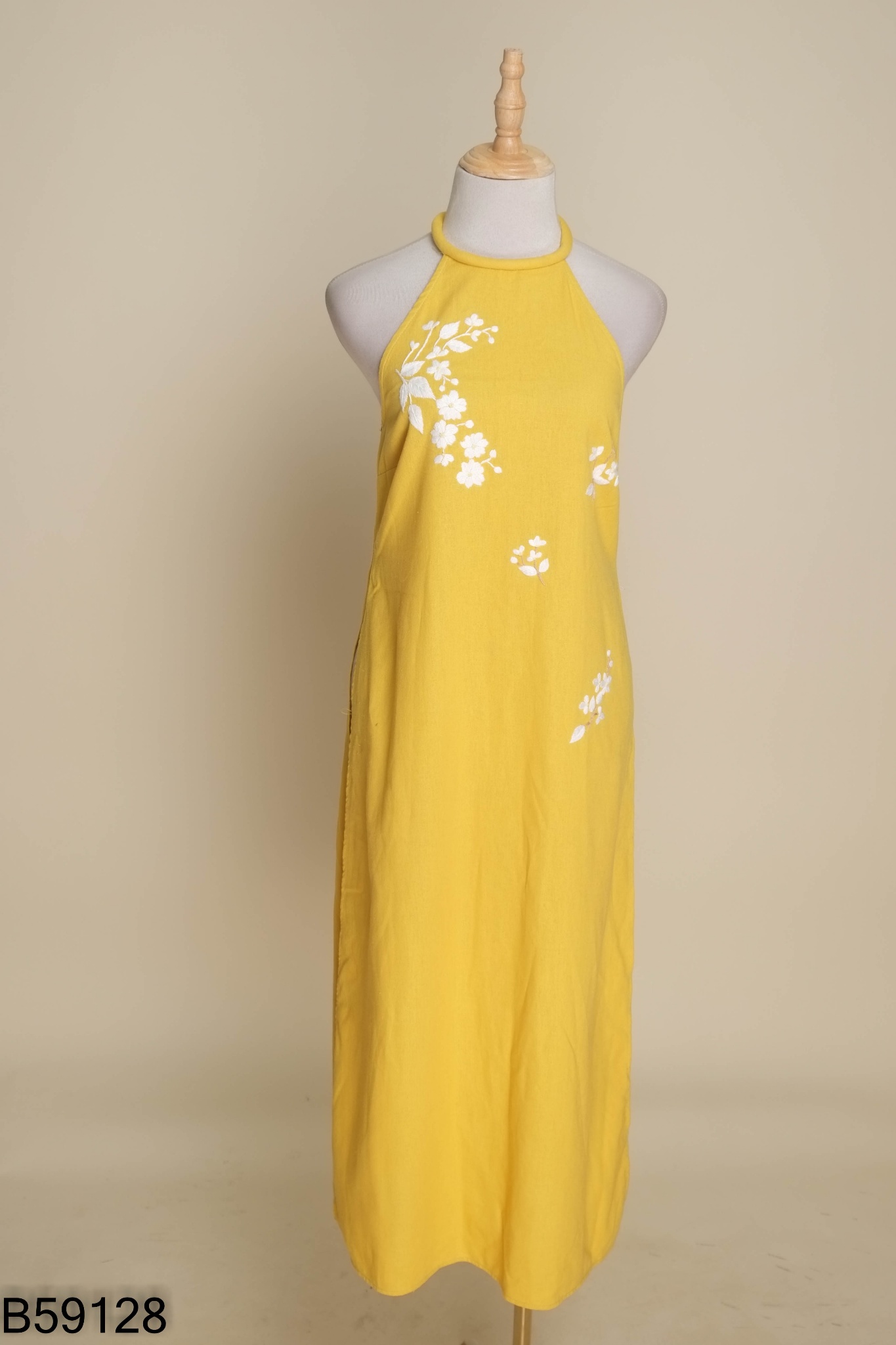 Áo linen vàng MPB thêu hoa + quần