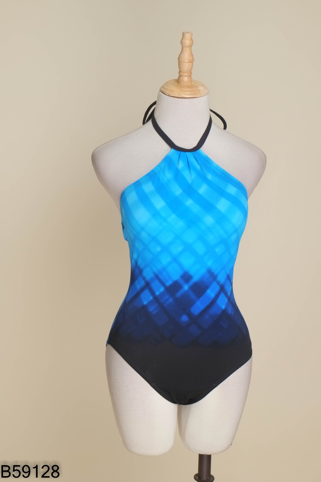 Bikini 1 mảnh xanh loang