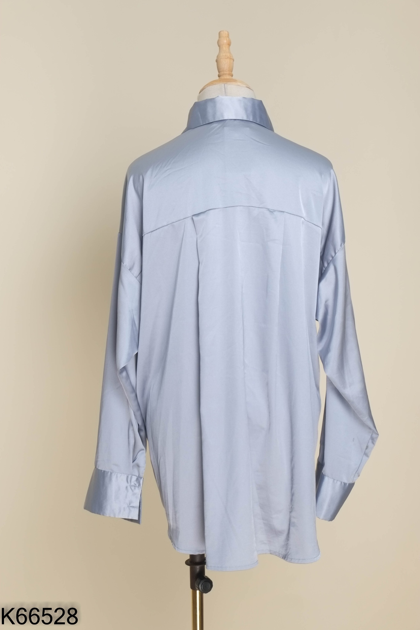 Áo sơ mi lụa xanh (ZARA xuất)