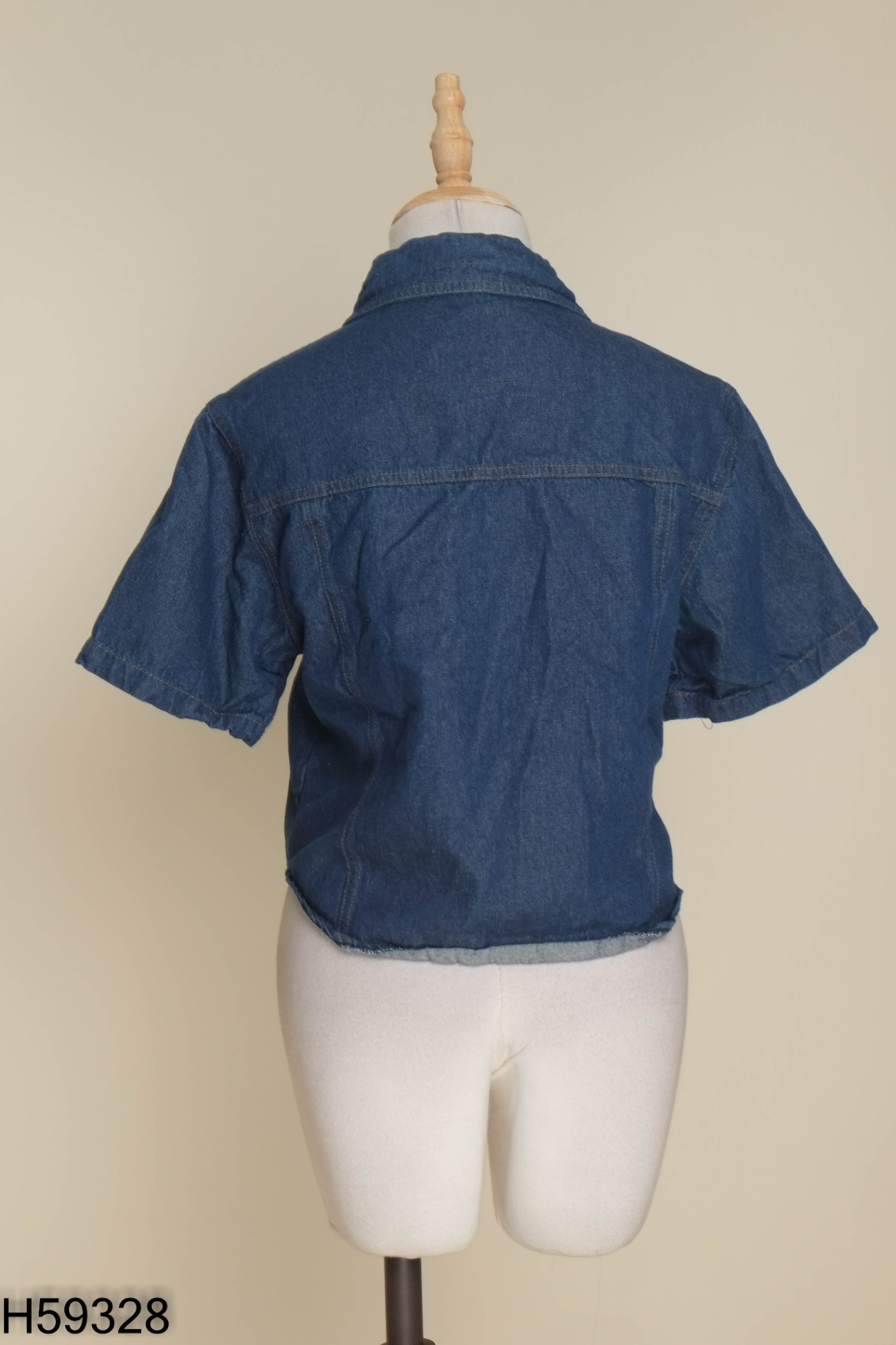 Áo sơ mi jeans xanh