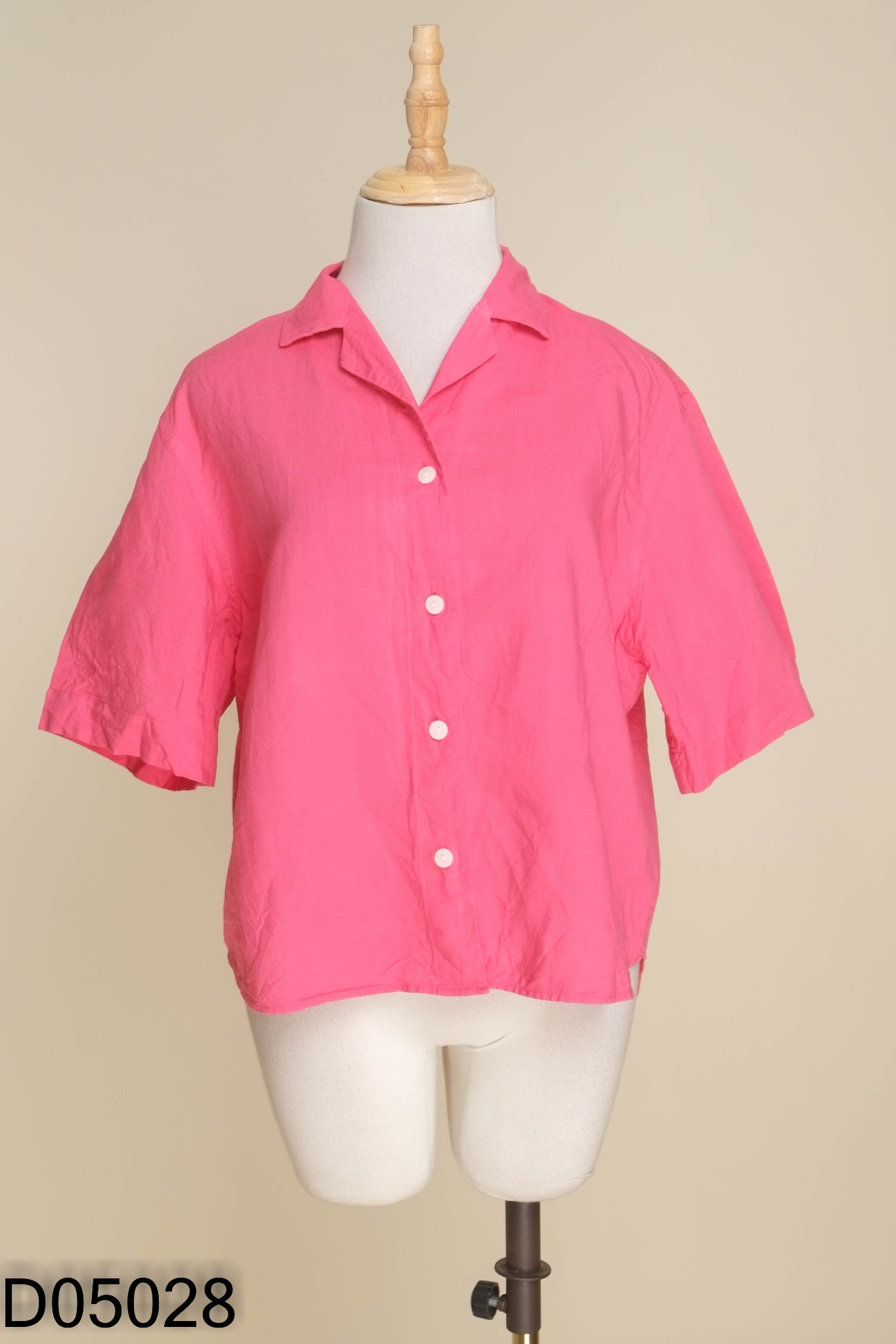 Áo linen UNIQLO hồng