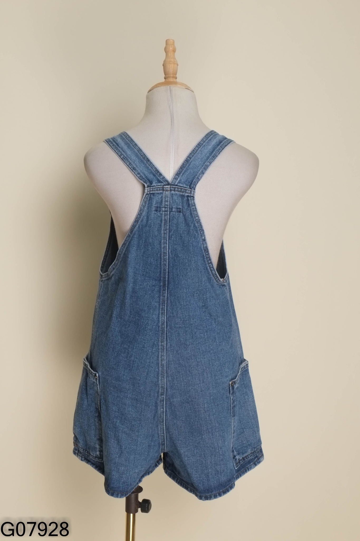 Quần yếm jeans xanh