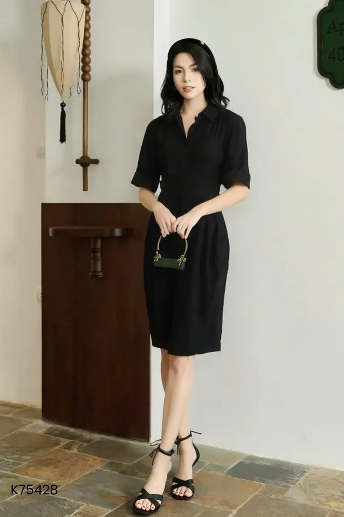 Váy CHARMILLES đen trơn