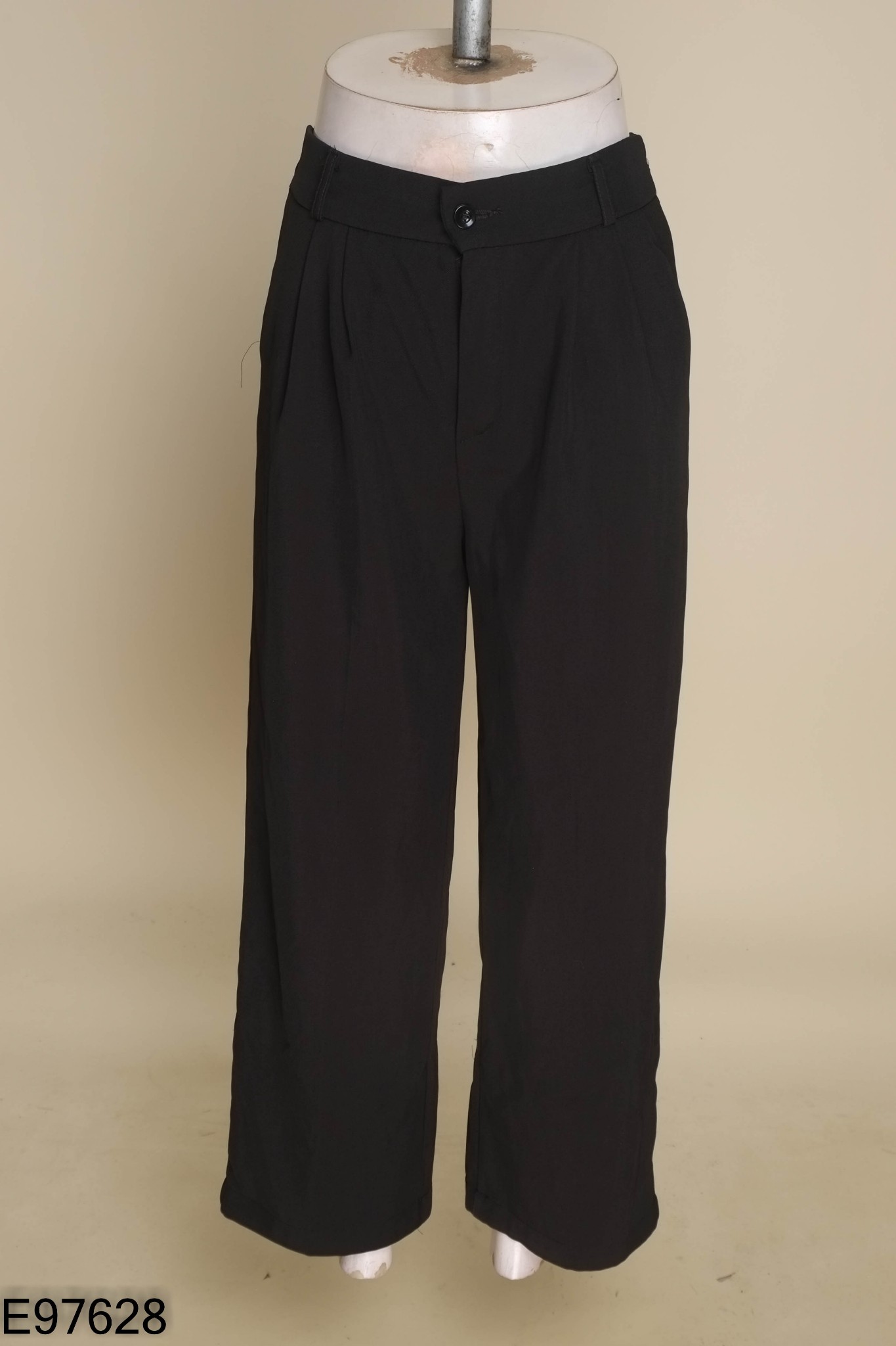Quần culottes vải đen
