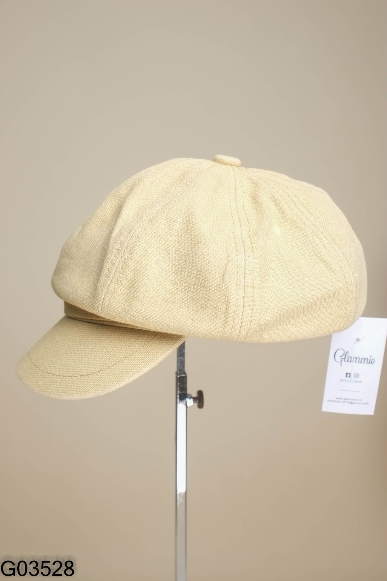 Mũ beret Hàn Quốc be trơn