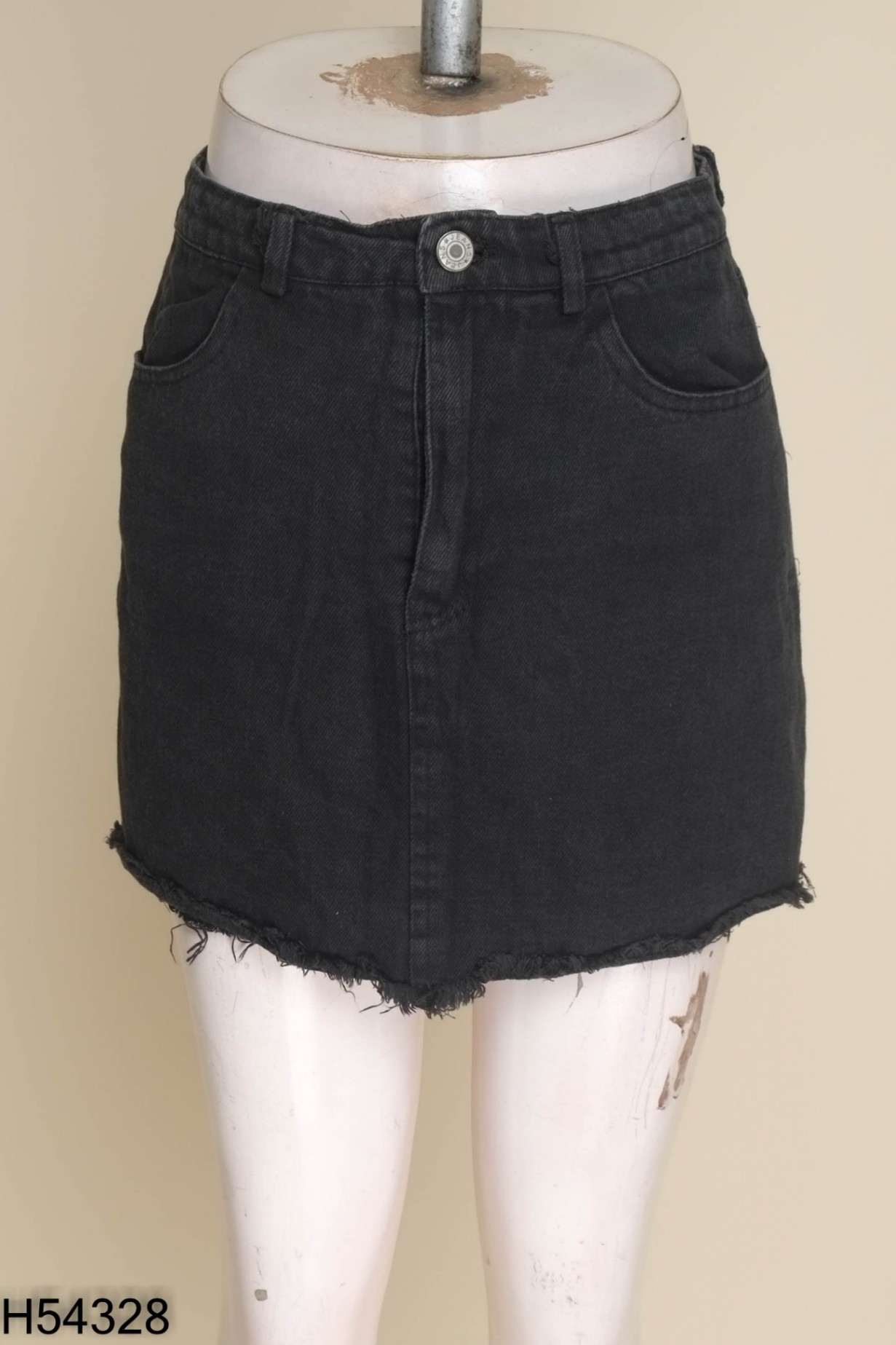 Quần giả váy jeans đen