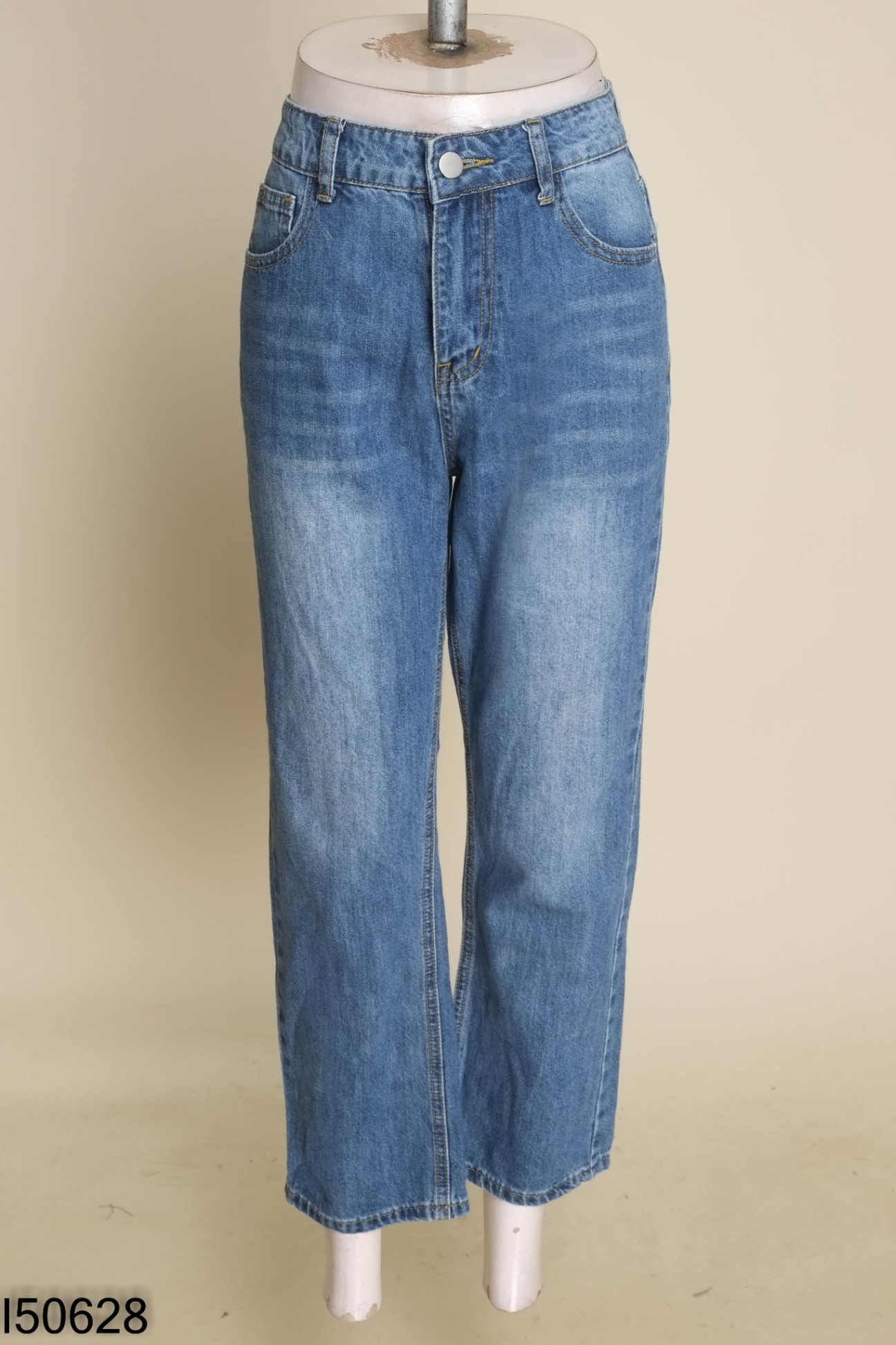 Quần jeans xanh trơn 1