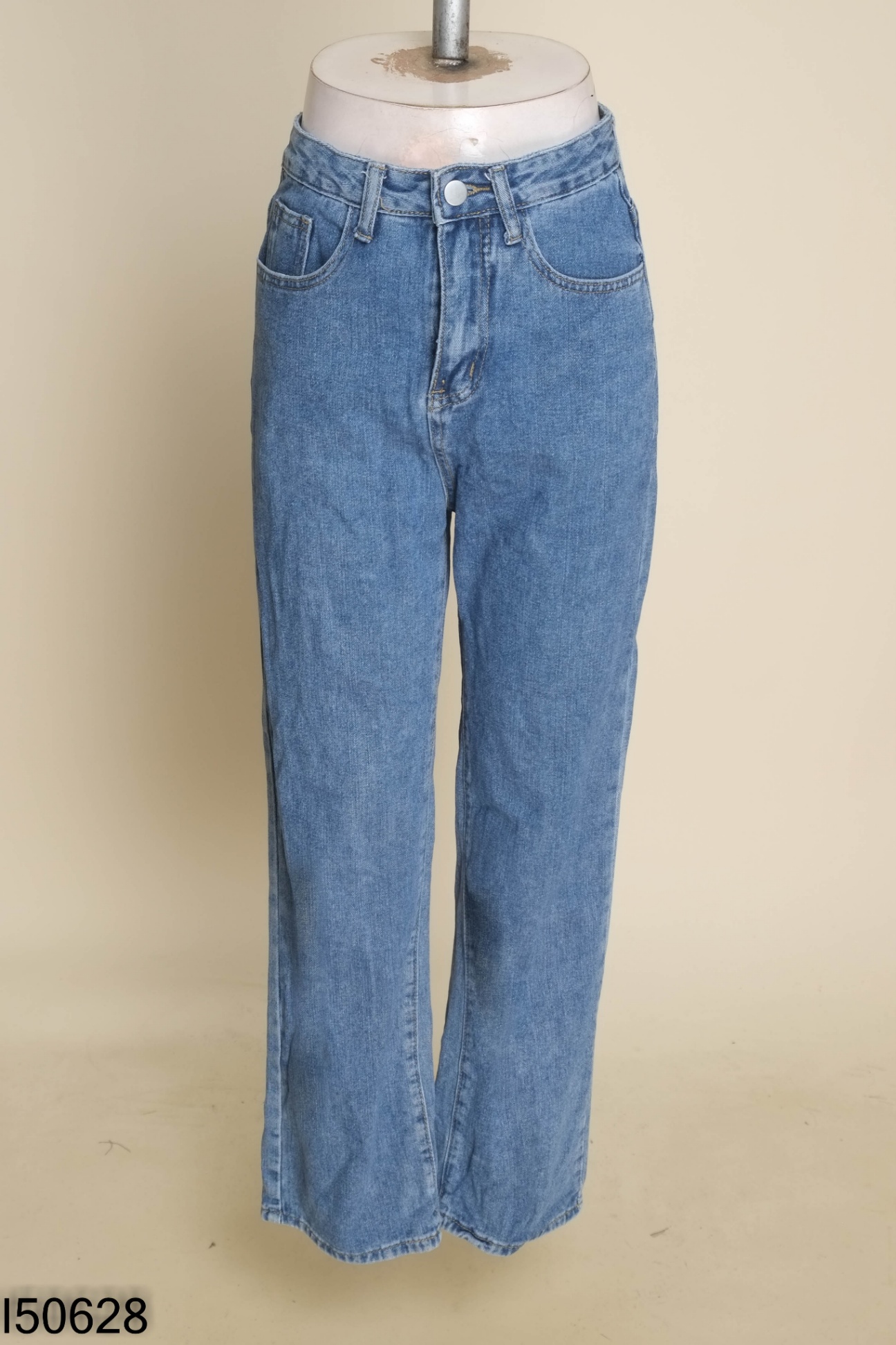 Quần jeans xanh trơn 2