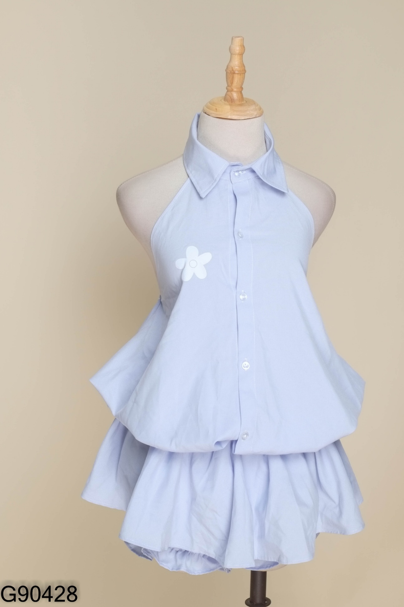 Set Áo xanh cổ sơ mi + quần shorts