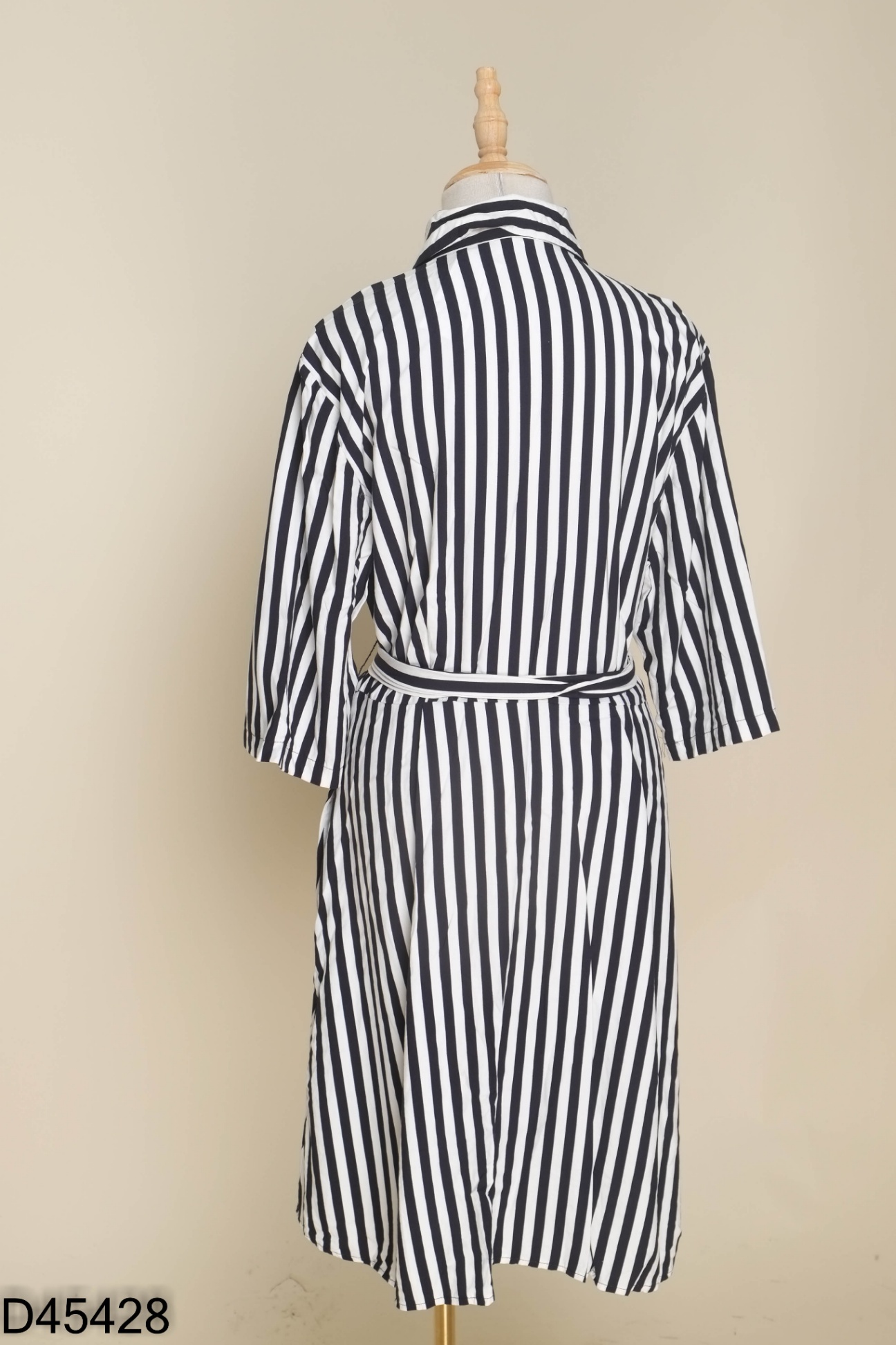 Váy sơ mi be sọc đen (TOMMY HILFIGER cắt tag)