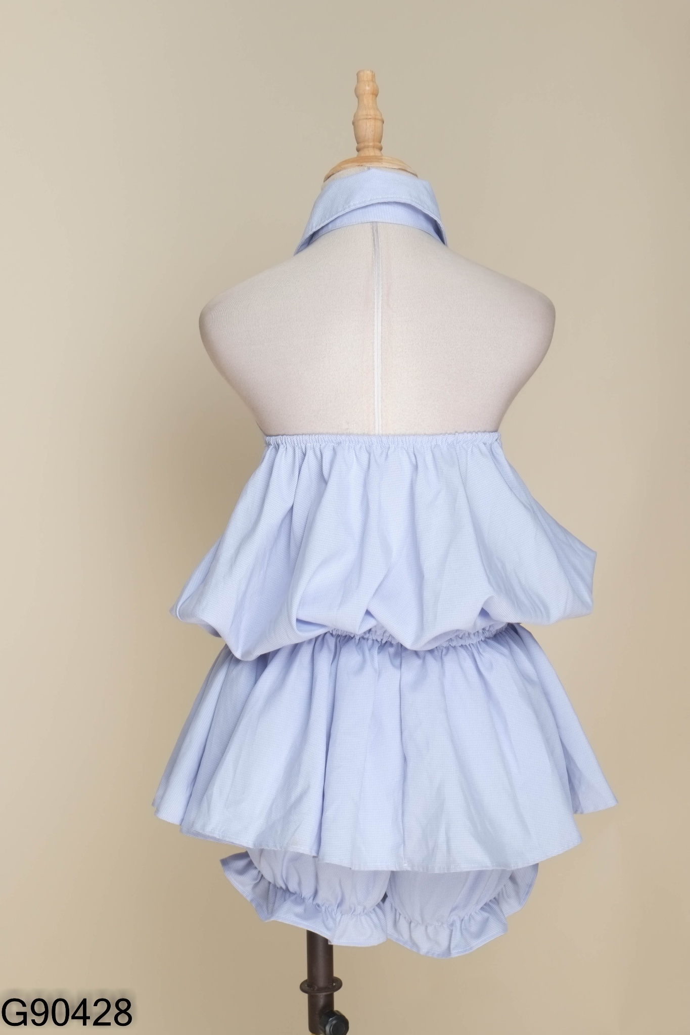 Set Áo xanh cổ sơ mi + quần shorts