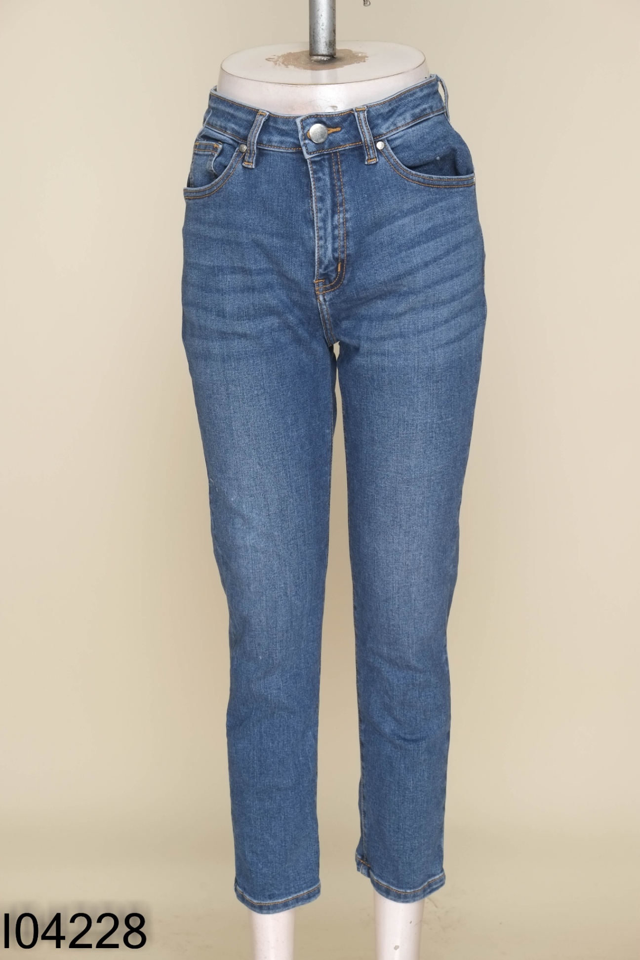 Quần jeans IVY MODA xanh trơn