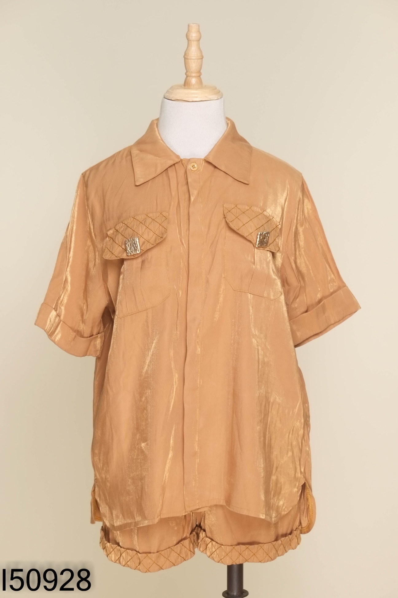 SET Áo sơ mi nâu + quần short