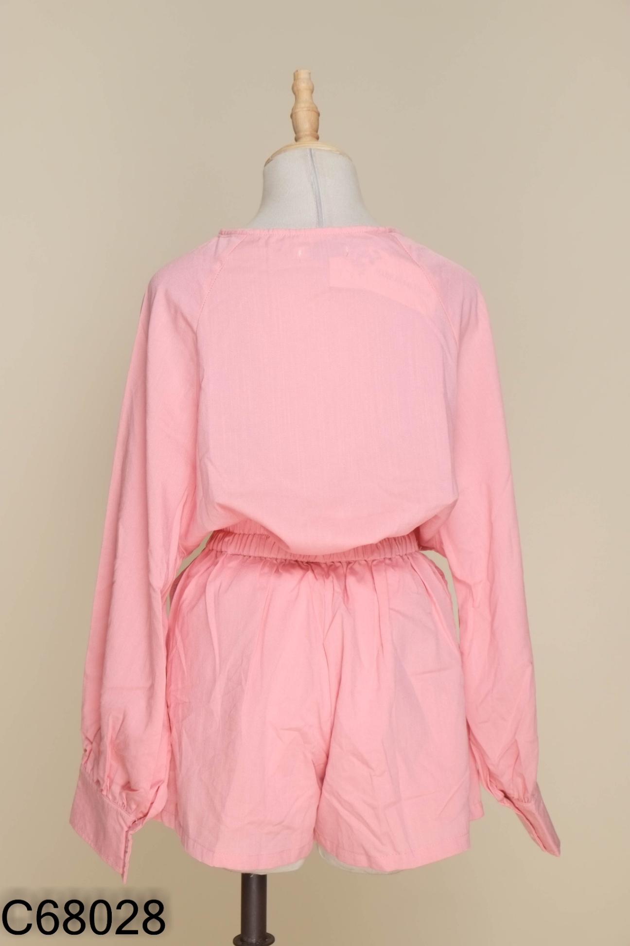 NEWTAG SET Áo hồng trơn + quần short