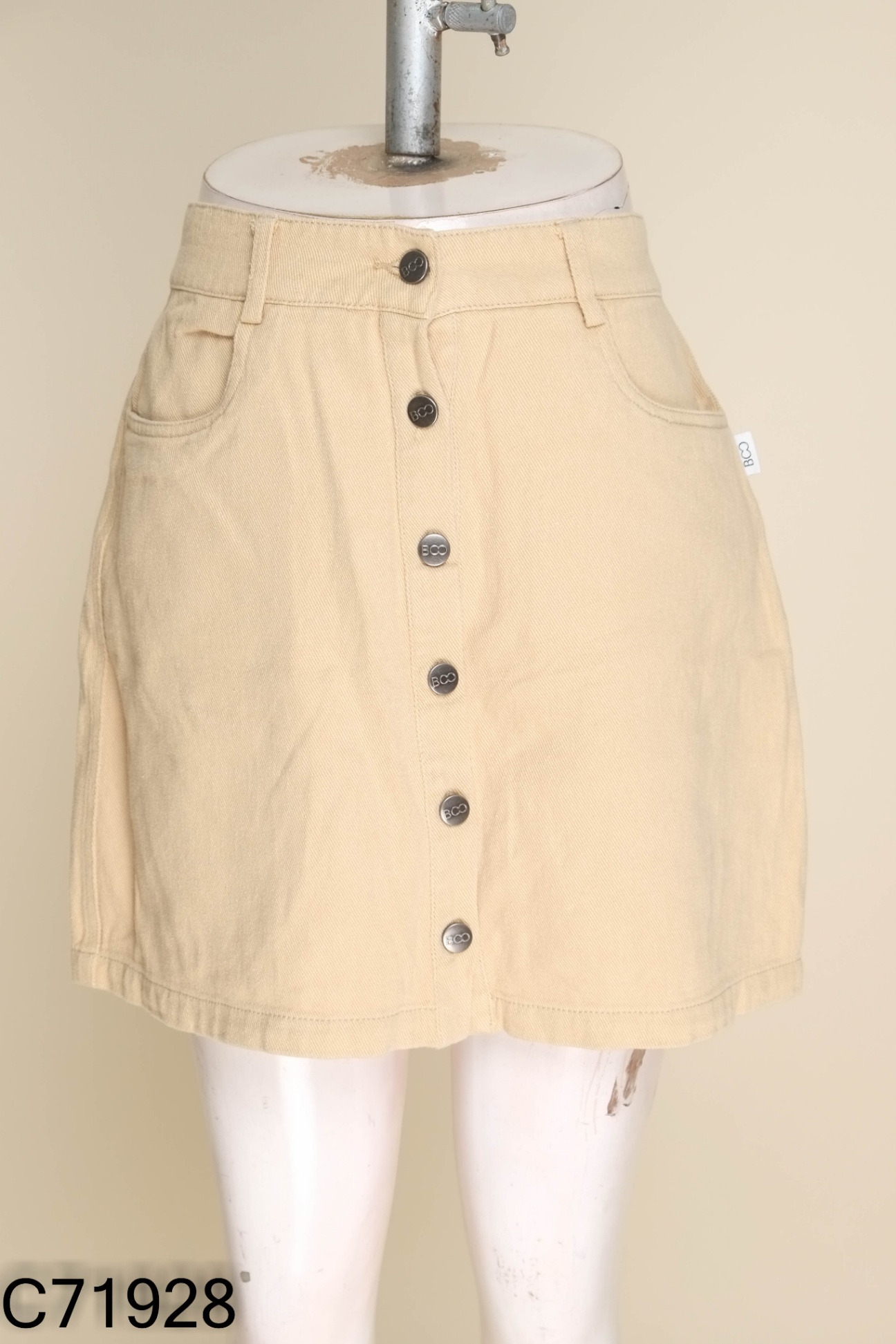 Chân váy BÒ SỮA jeans be