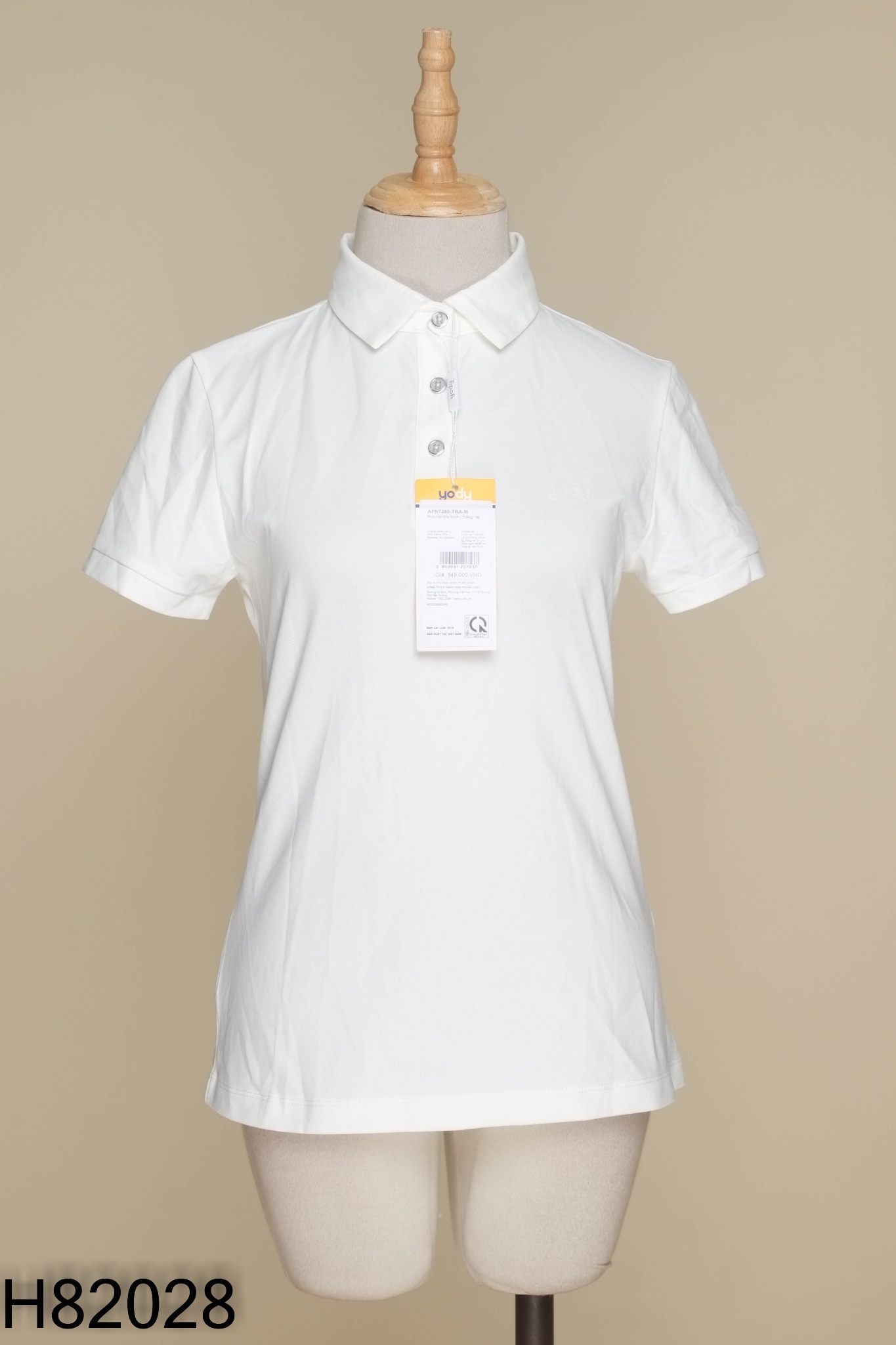 NEWTAG Áo polo YODY trắng