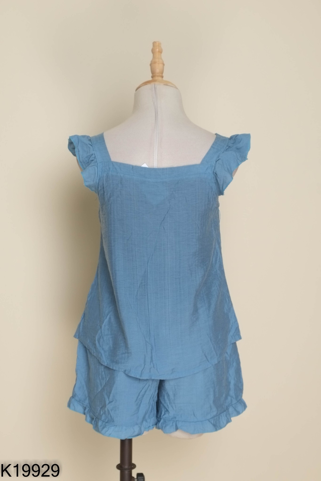 SET Áo hai dây + quần short xanh