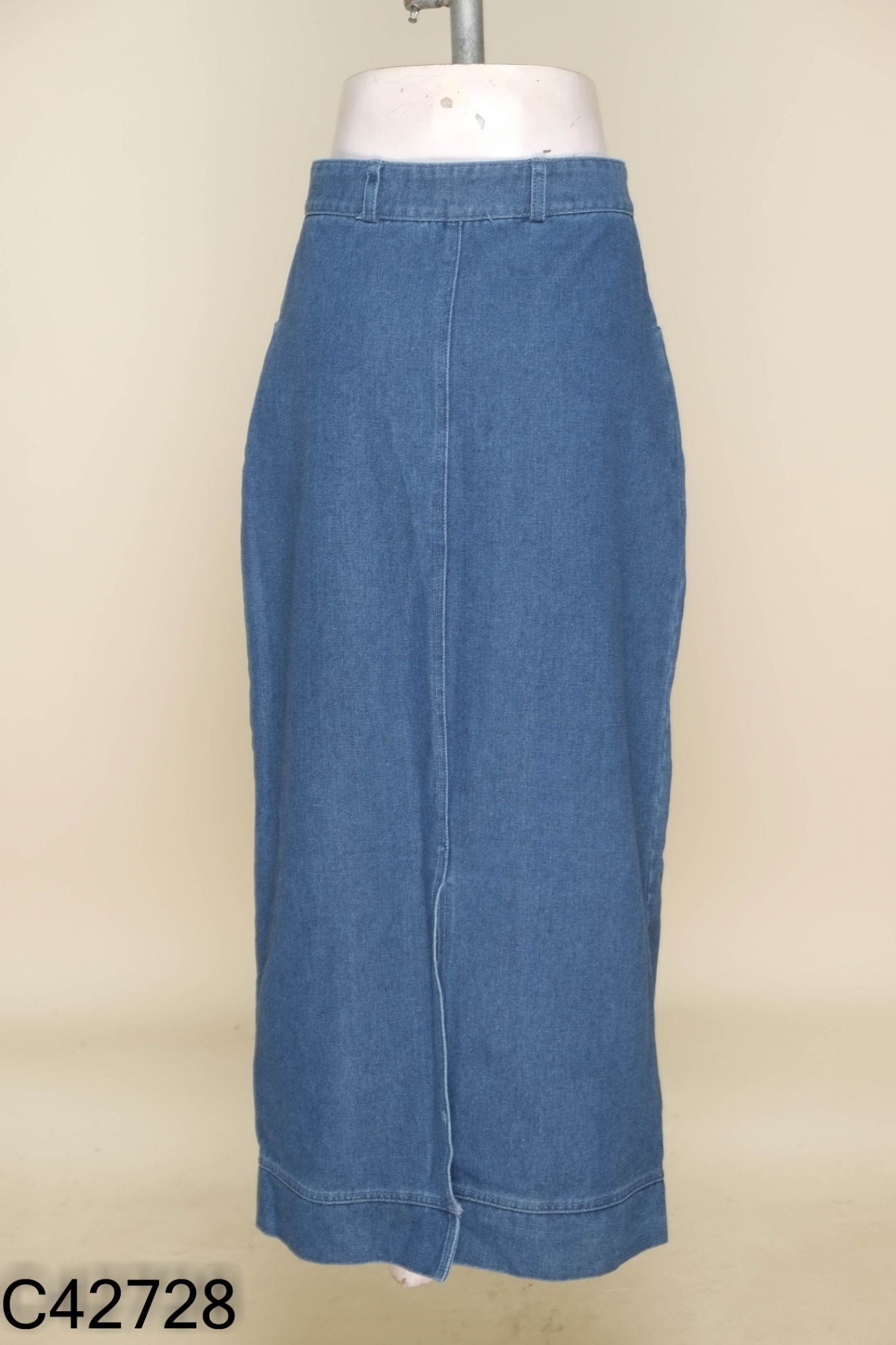 Chân váy jeans xanh