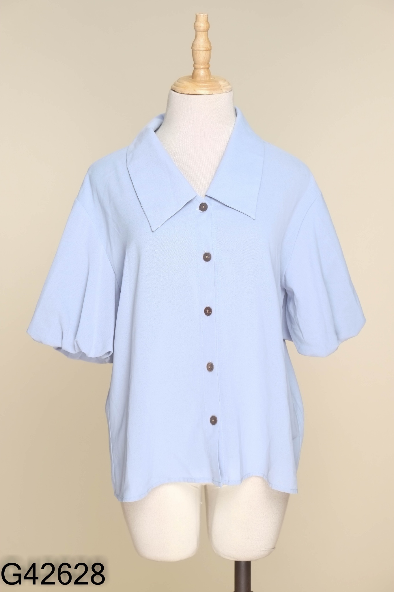 Áo xanh HẠT DẺ tay phồng
