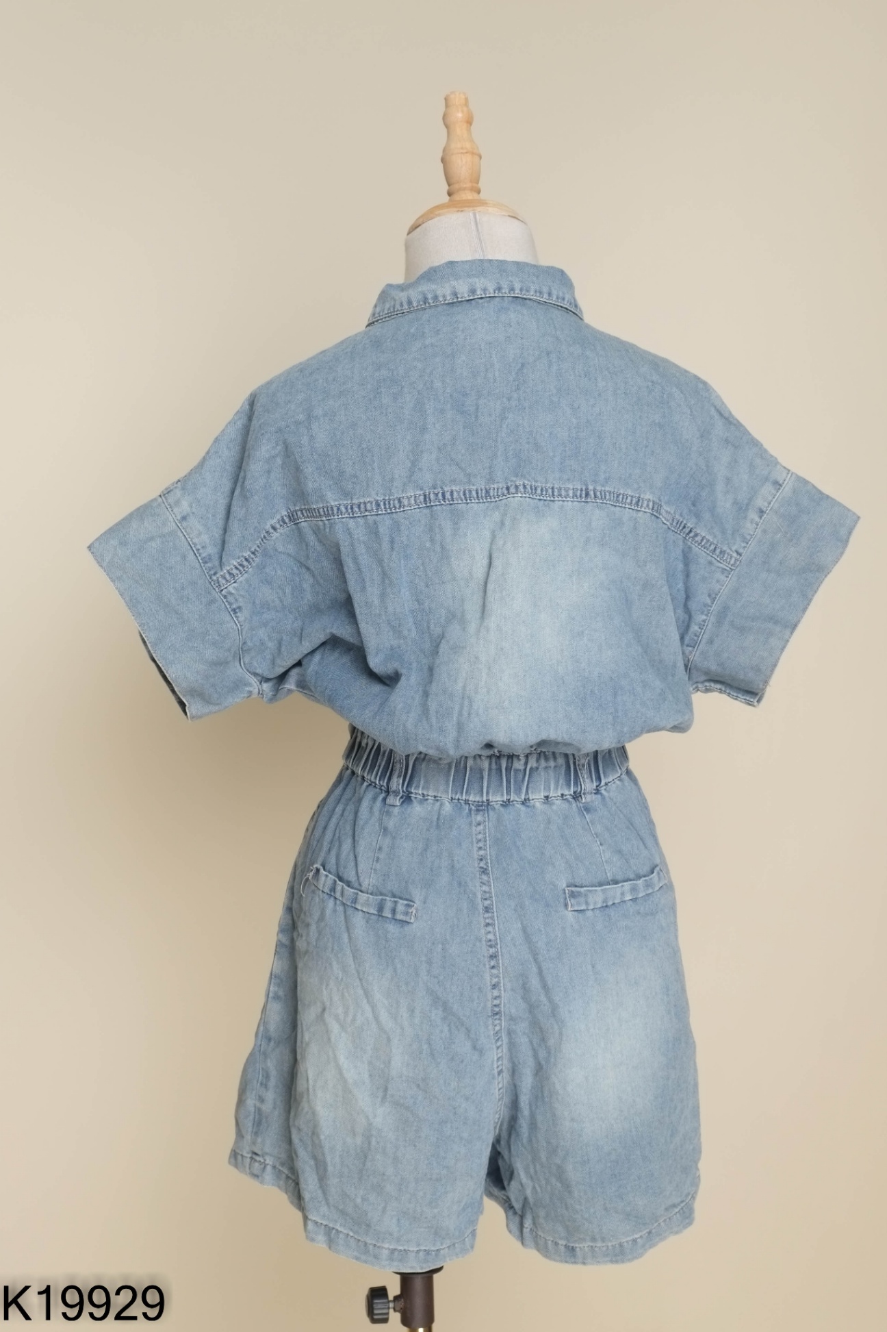 Jumpsuit xanh xám