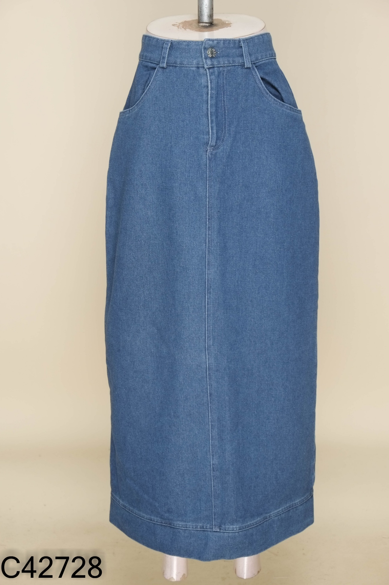 Chân váy jeans xanh
