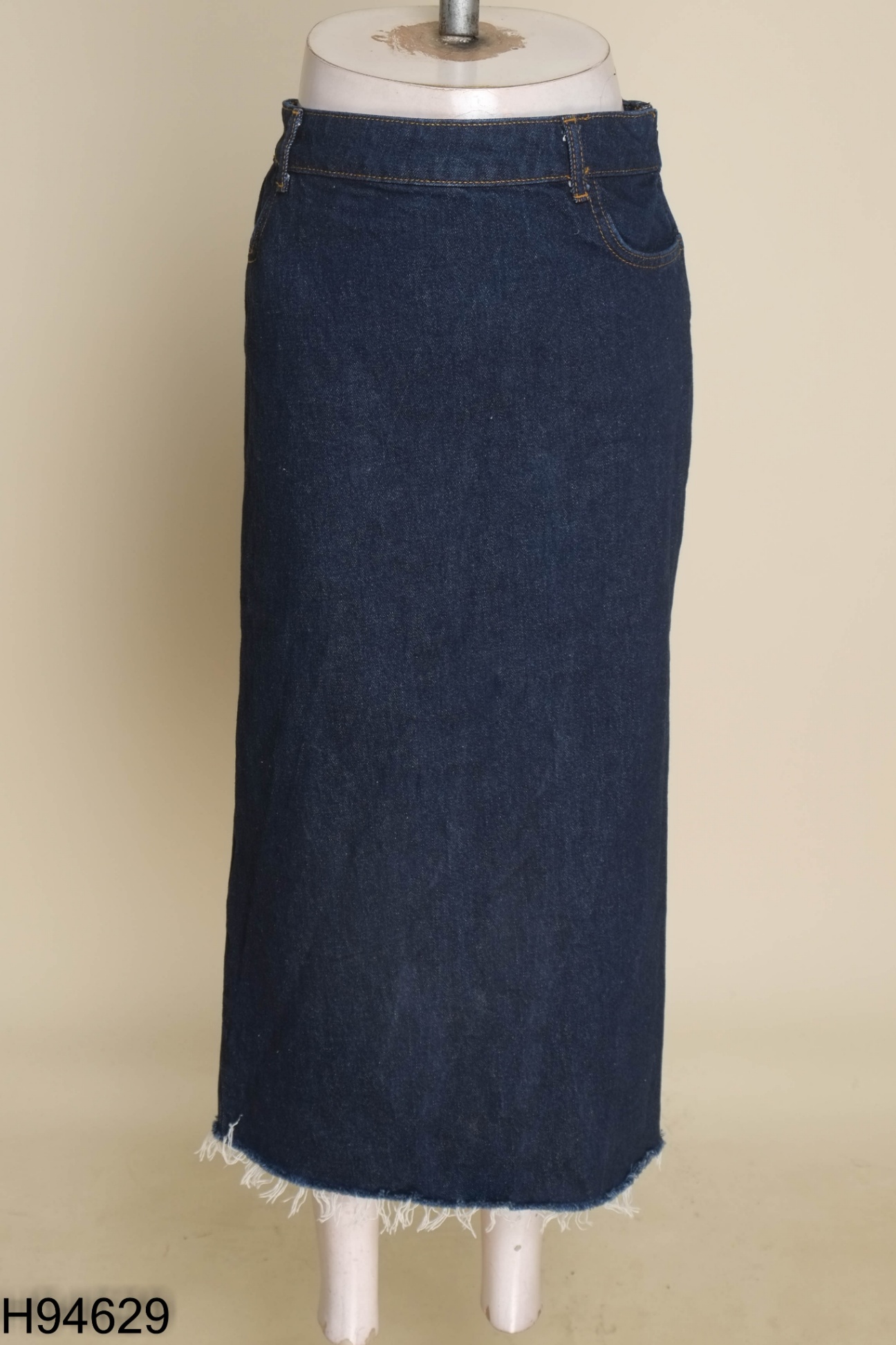 Chân váy jeans xanh đậm (ZARA xuất)