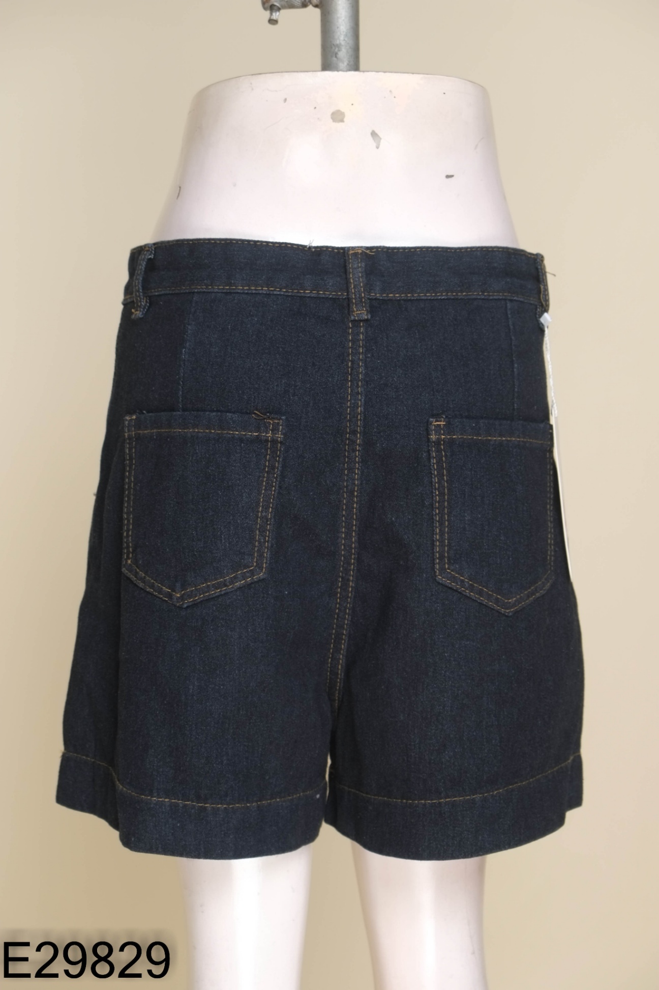 NEWTAG Quần shorts jeans xanh