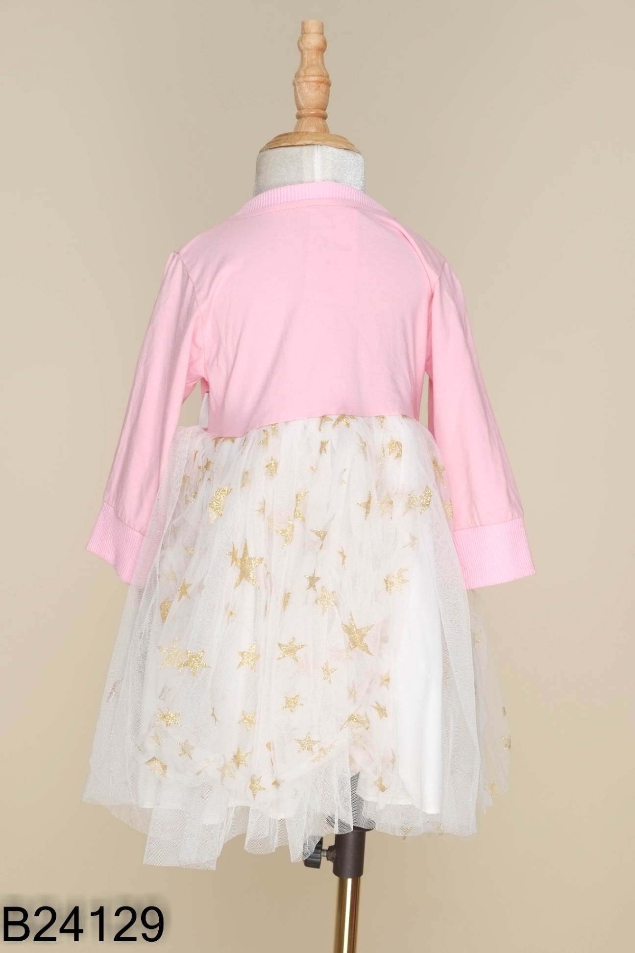 Váy hồng phối lưới KIDS