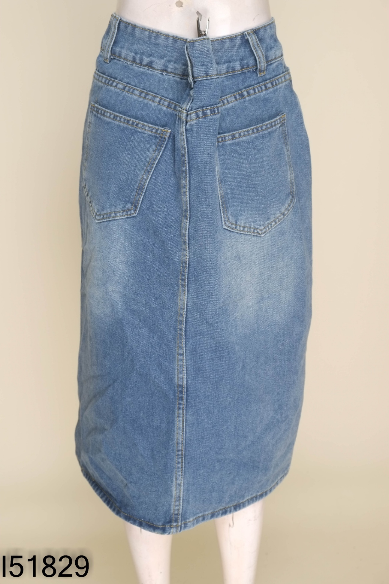 Chân váy LOVITO jean xanh