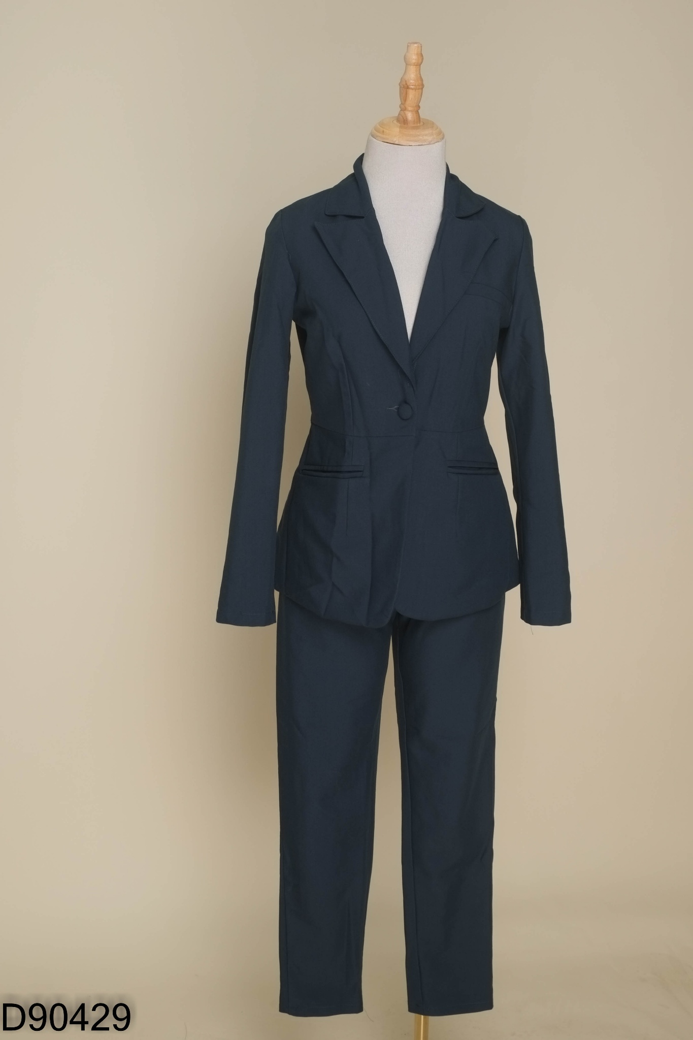 SET Blazer xanh trơn + quần dài