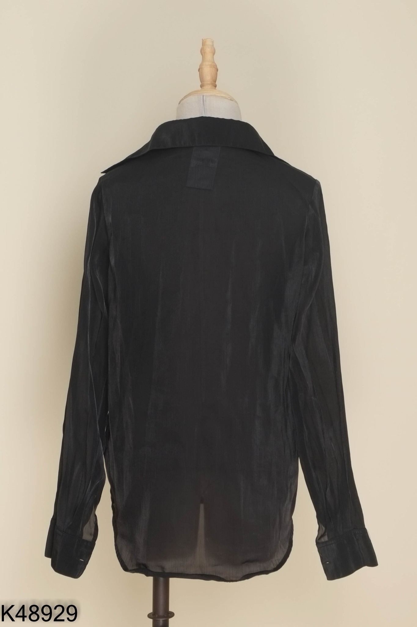 Áo sơ mi GYO MADE organza đen