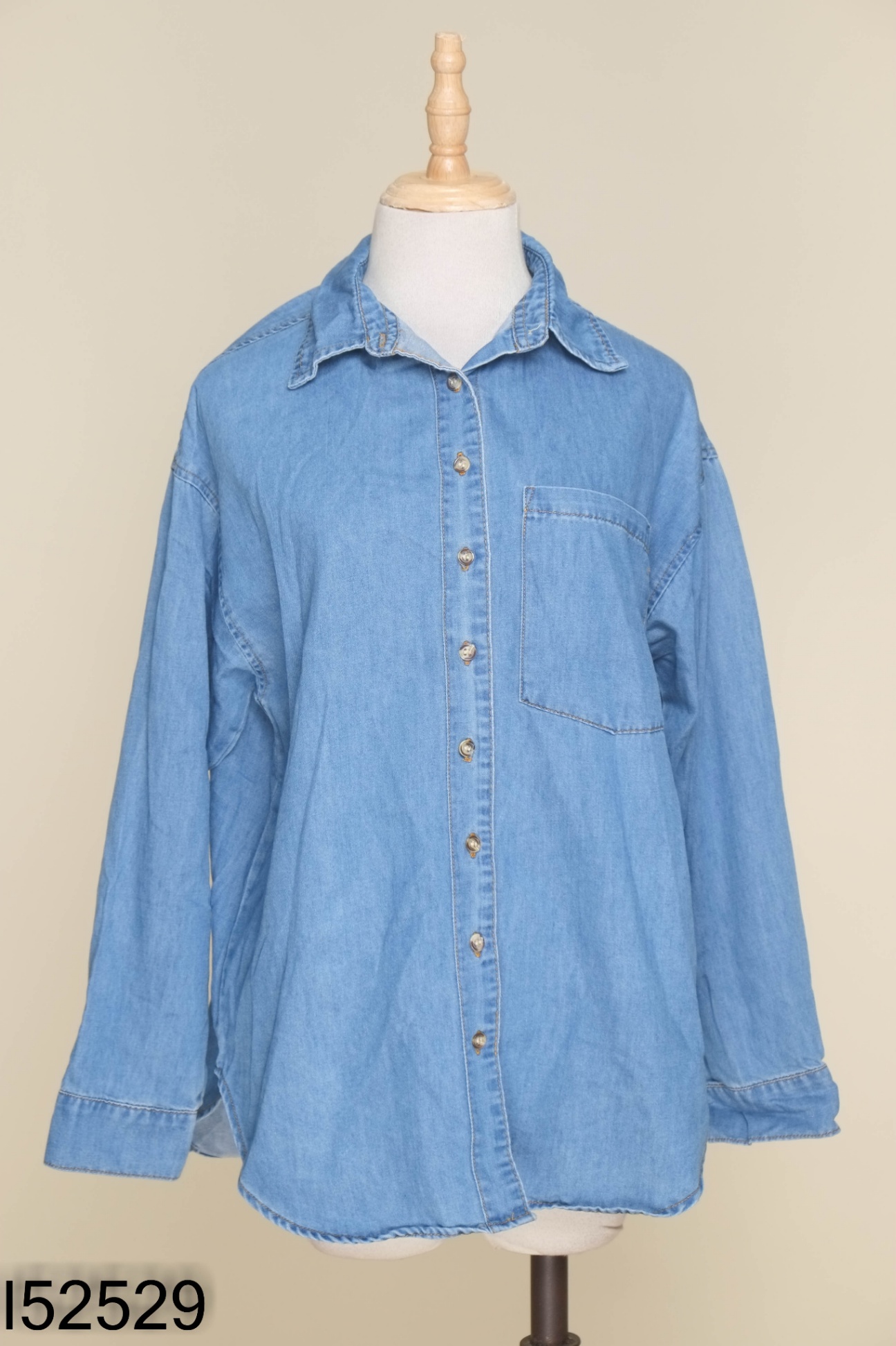 Áo sơ mi CALIE HOUSE jeans xanh