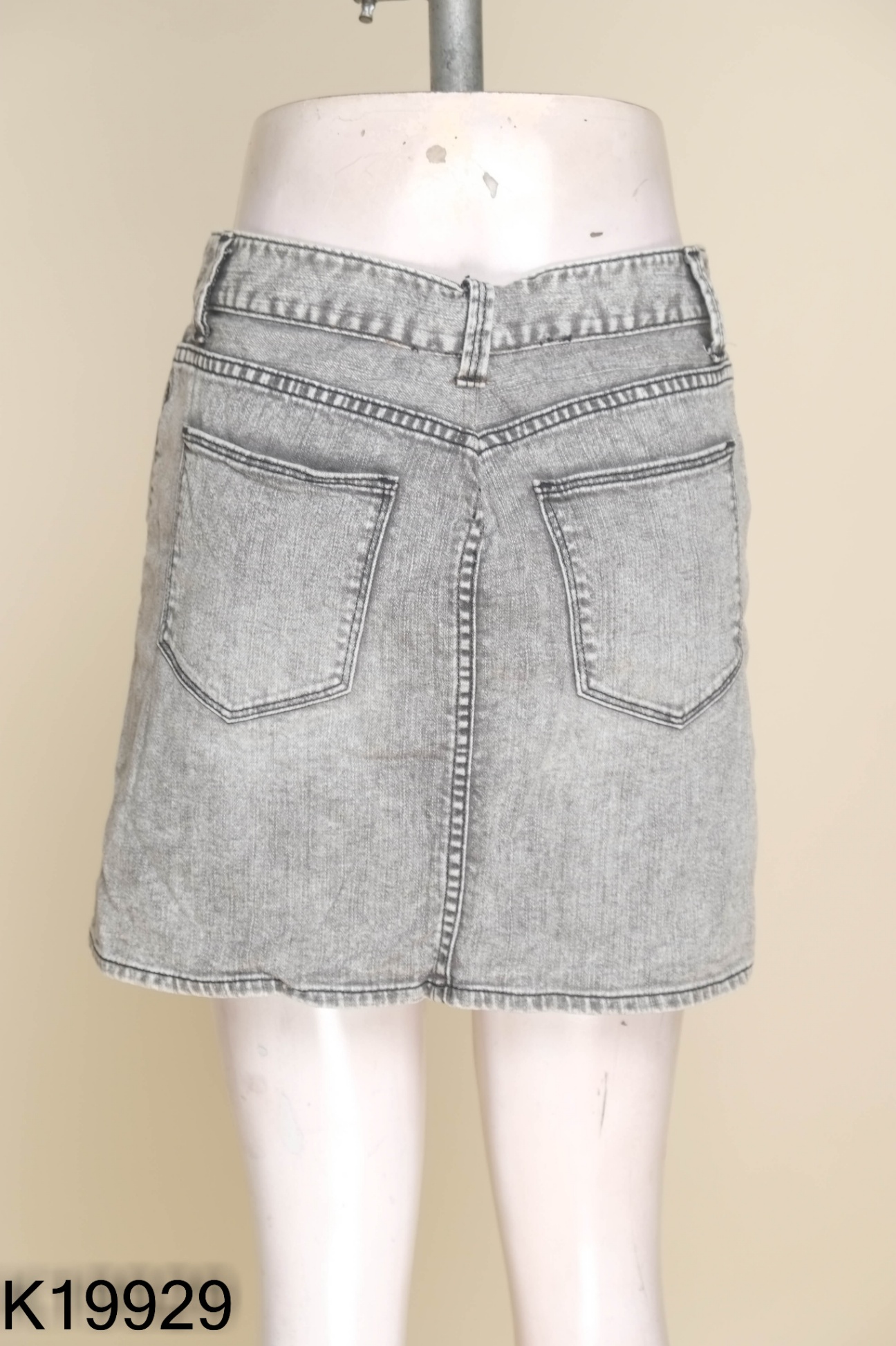 Chân váy jeans xám