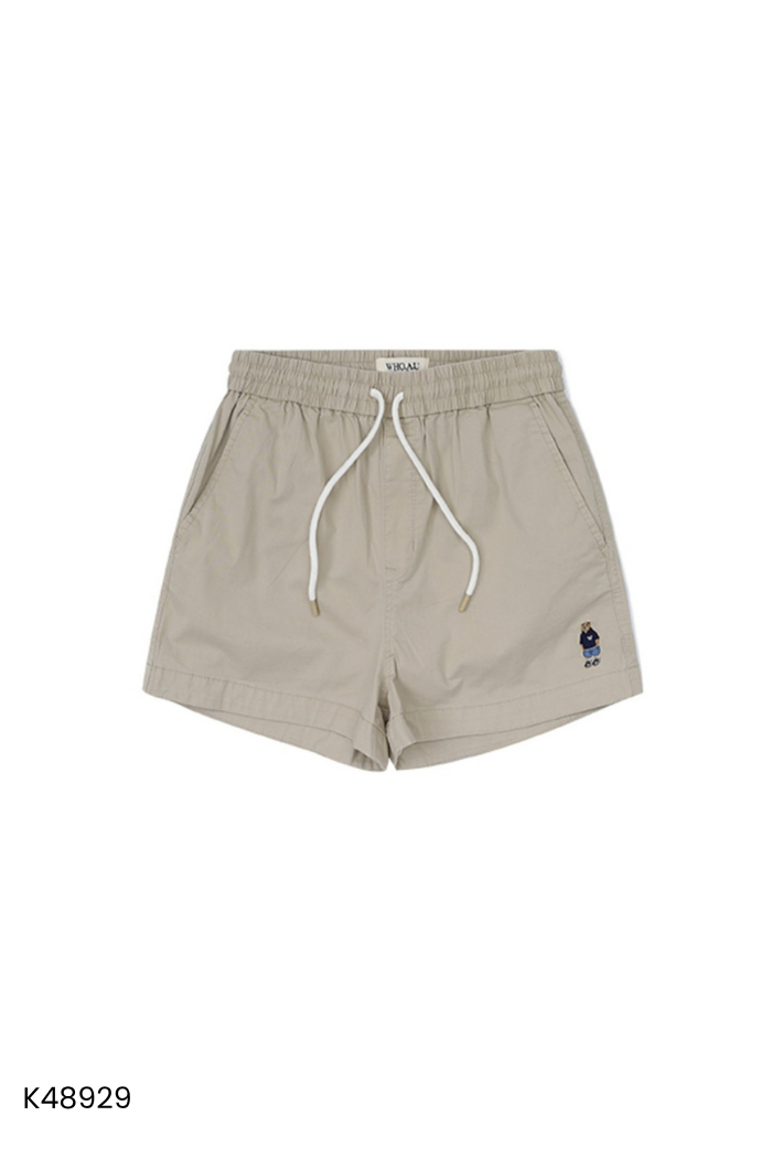 Quần shorts WHO.A.U be thêu gấu (xuất)