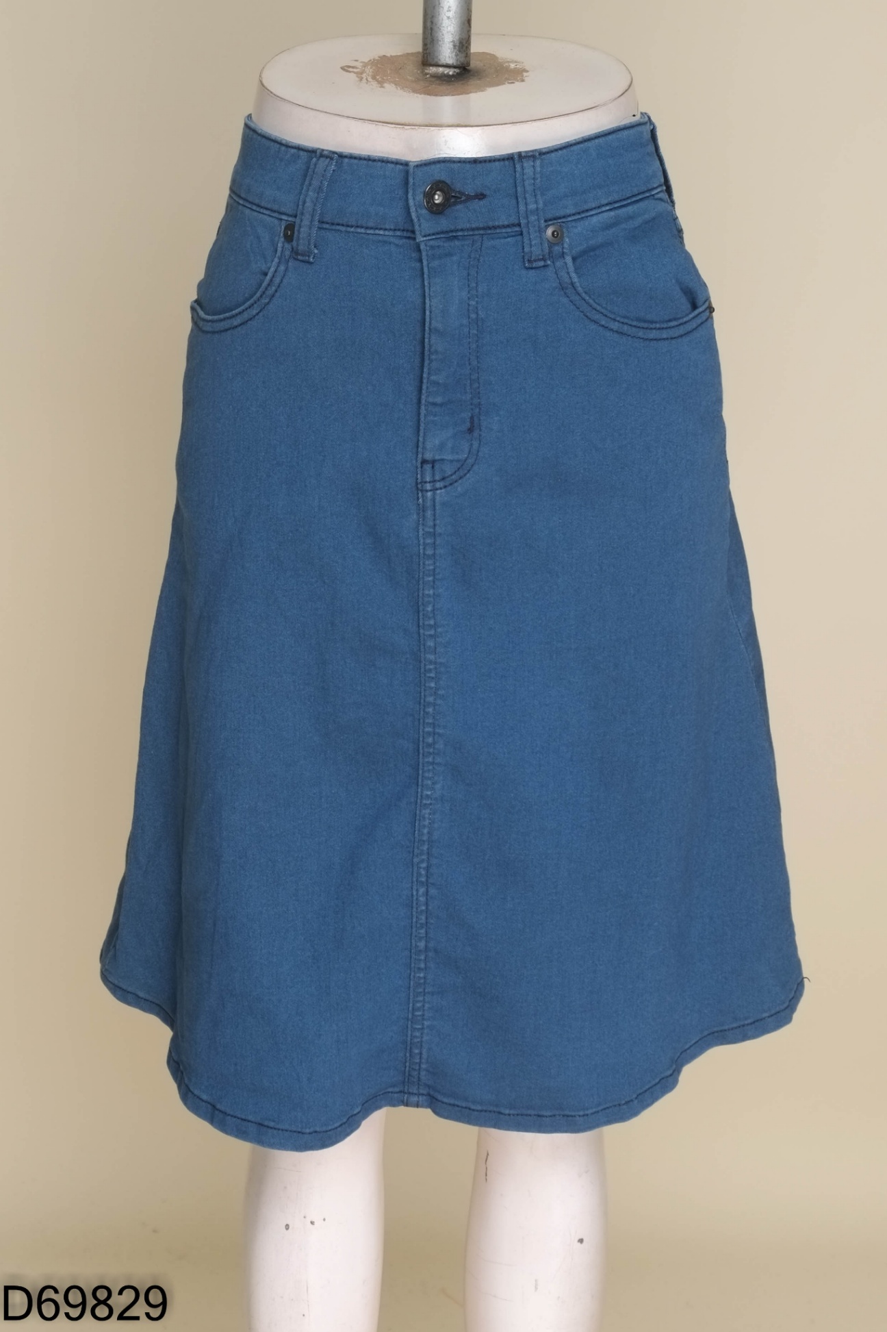 Chân váy GU jeans xanh