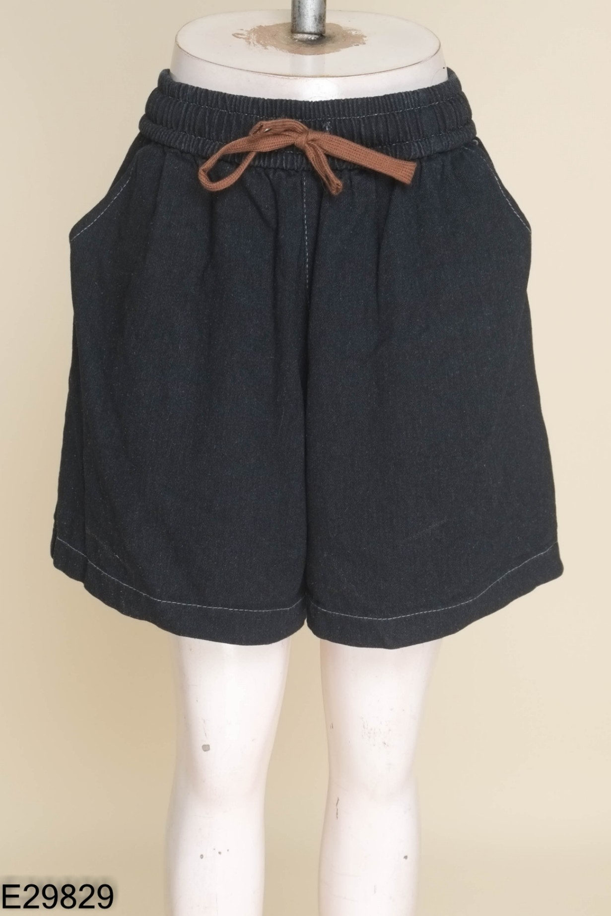 NEWTAG Quần shorts jeans xanh