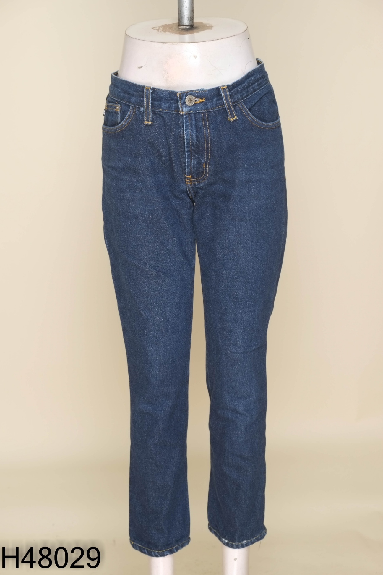 Quần baggy jeans xanh