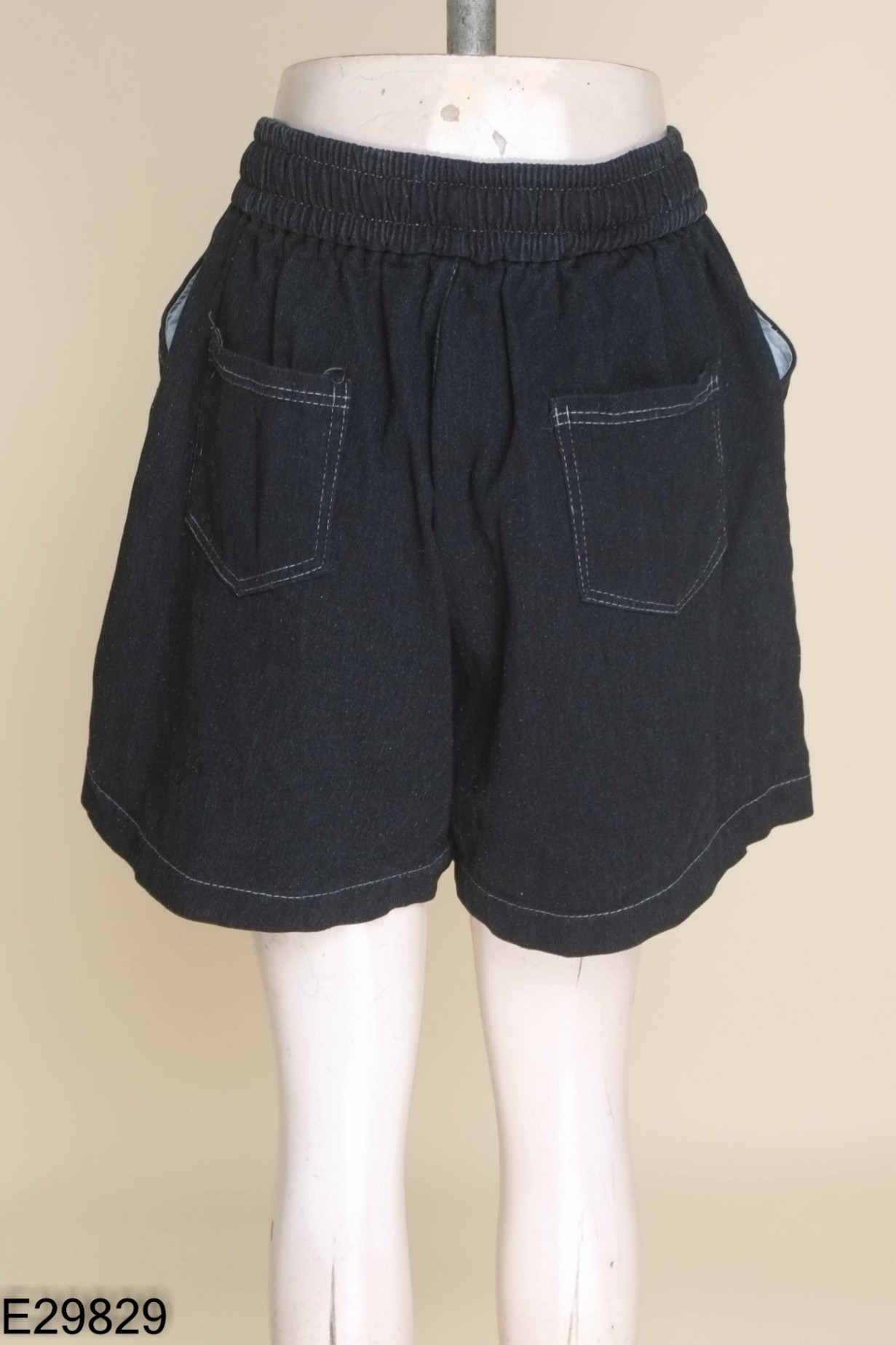NEWTAG Quần shorts jeans xanh