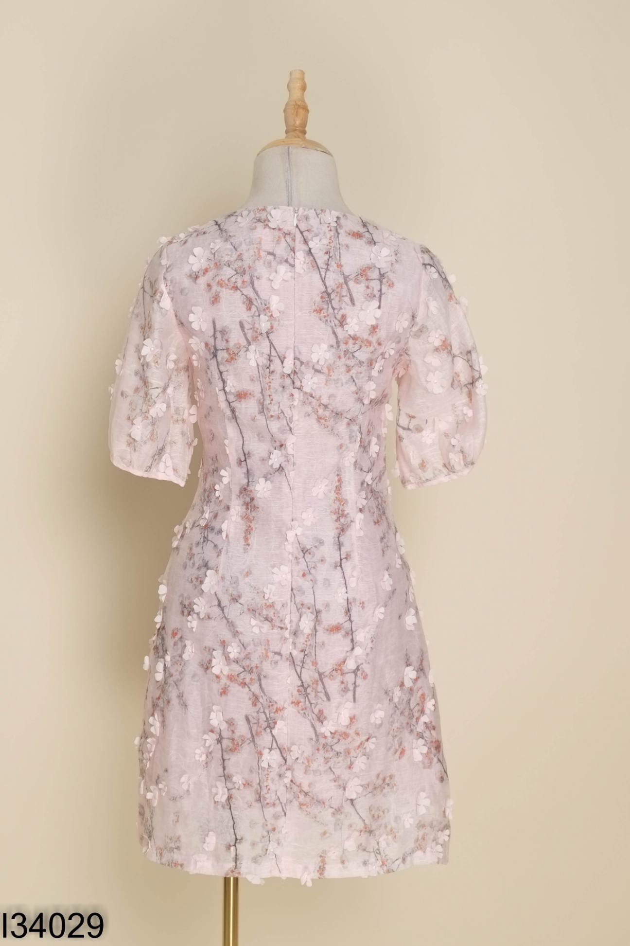 Váy GA Dress hồng hoạ tiết