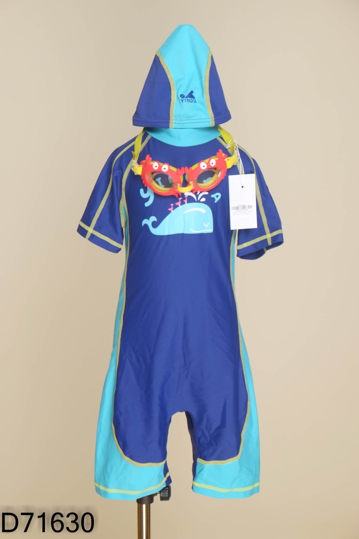 SET 3 Đồ bơi xanh + kính bơi + mũ KIDS