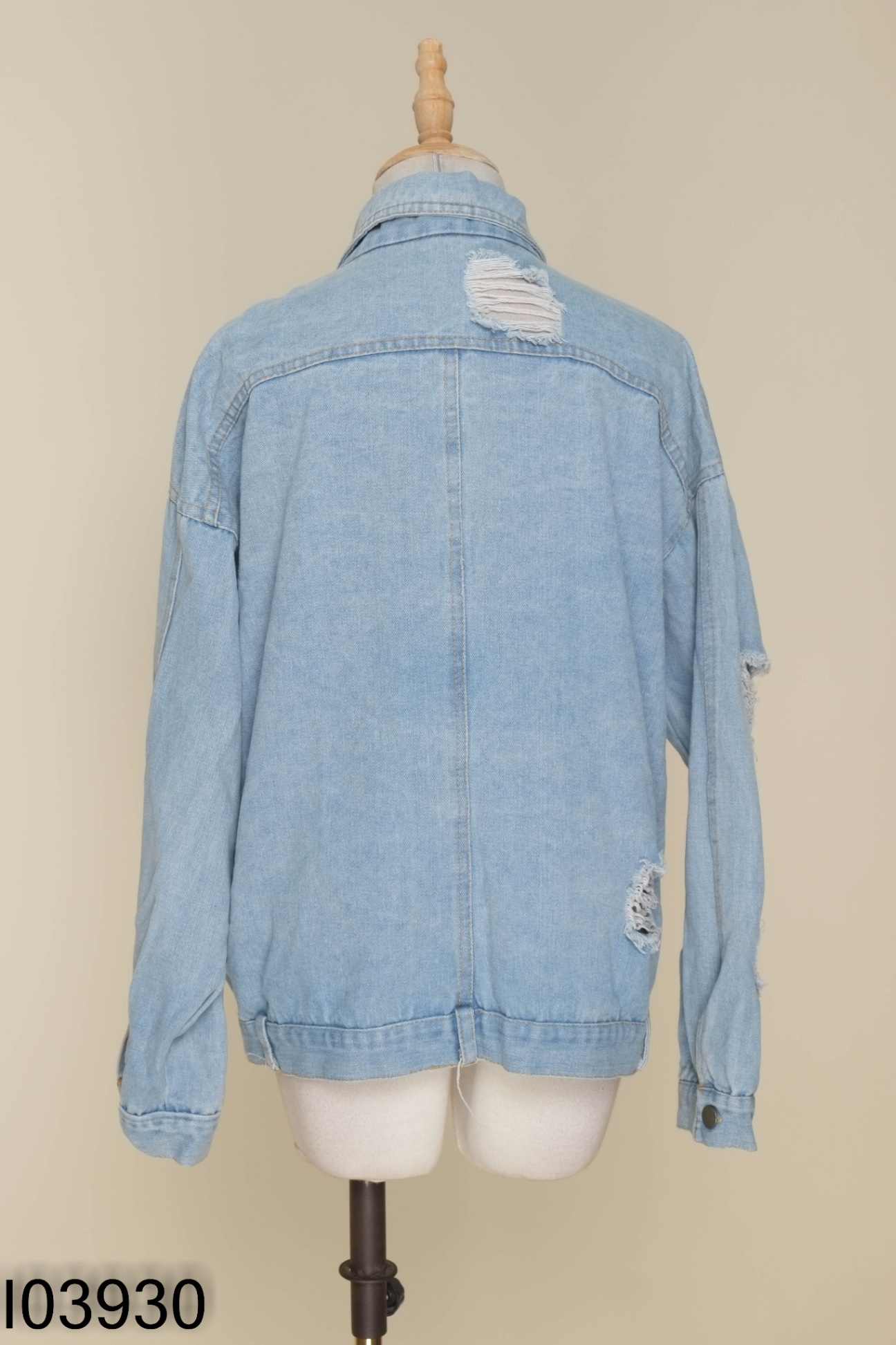 Áo khoác sơ mi jeans xanh